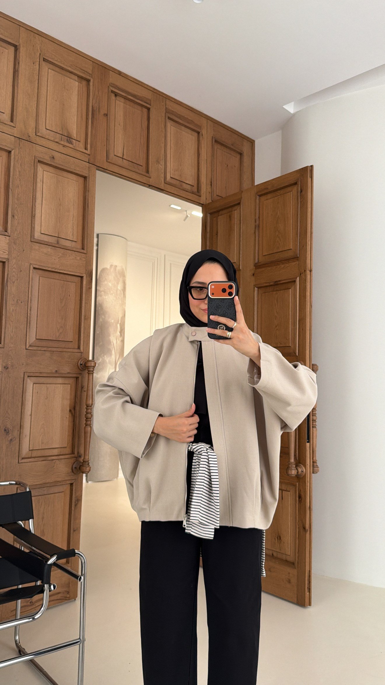 Premium Bomber Ceket Taş
