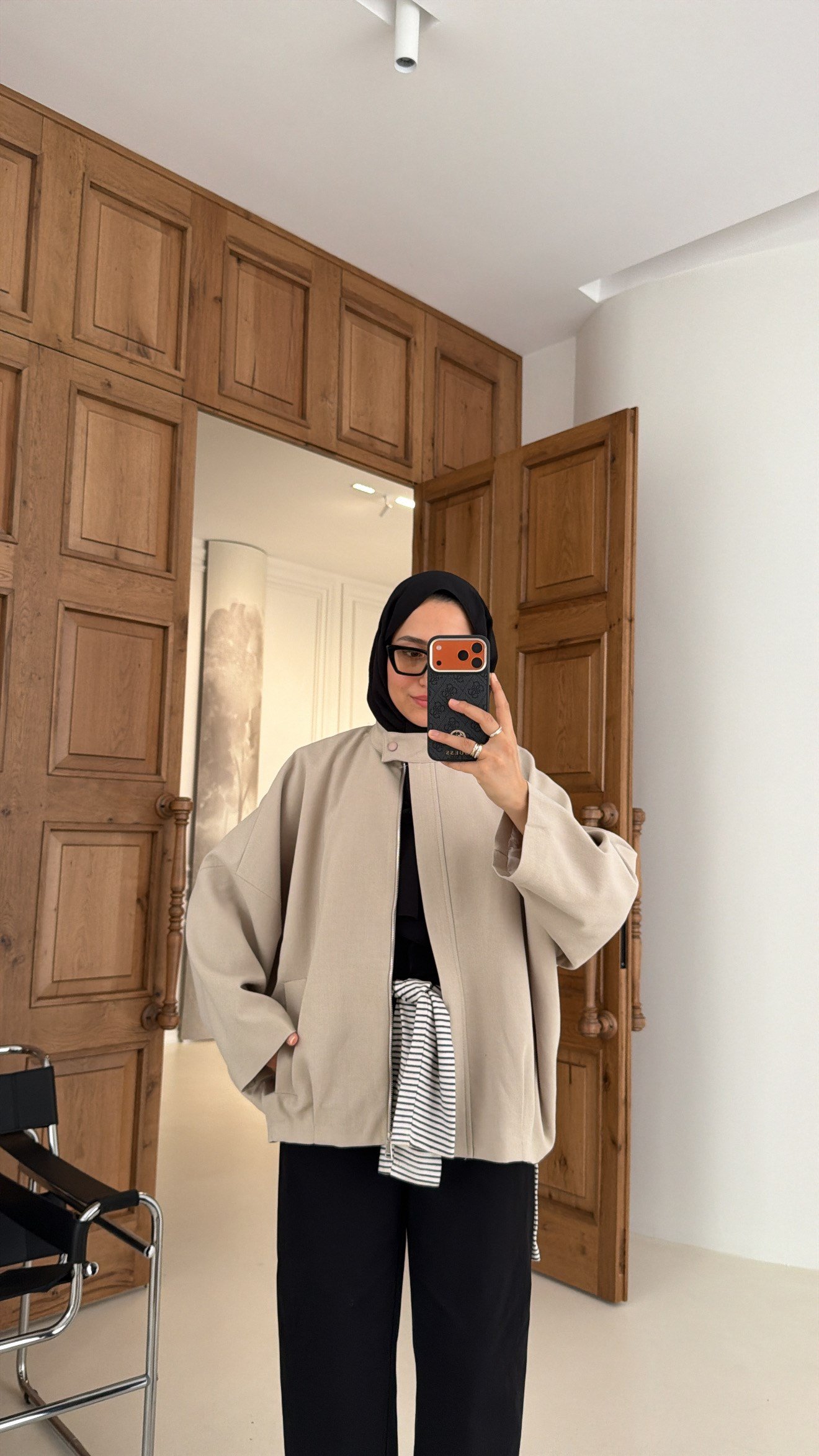 Premium Bomber Ceket Taş