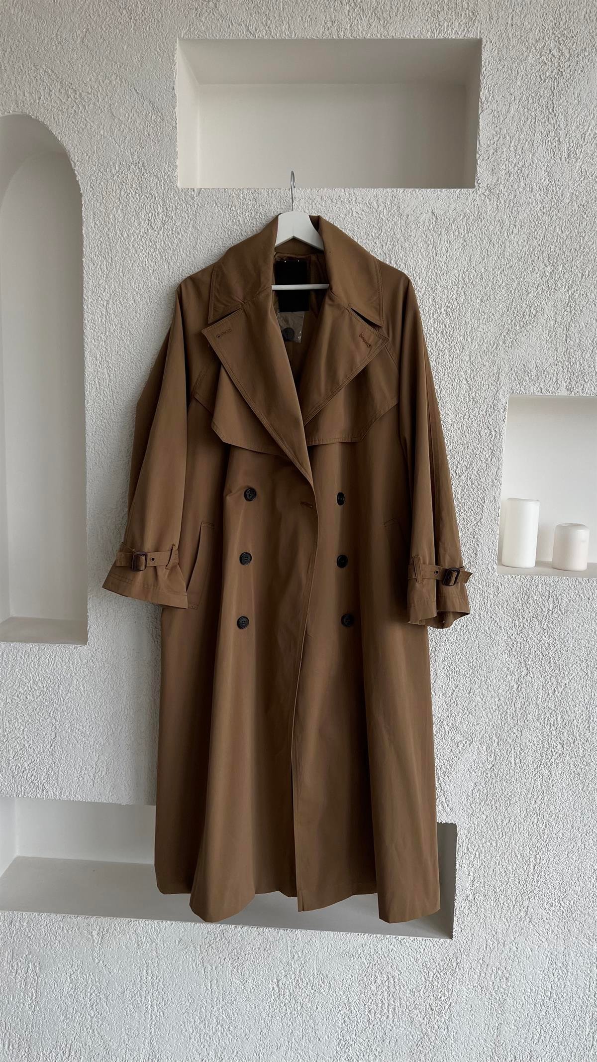 Premium Kalite Kemerli Trençkot