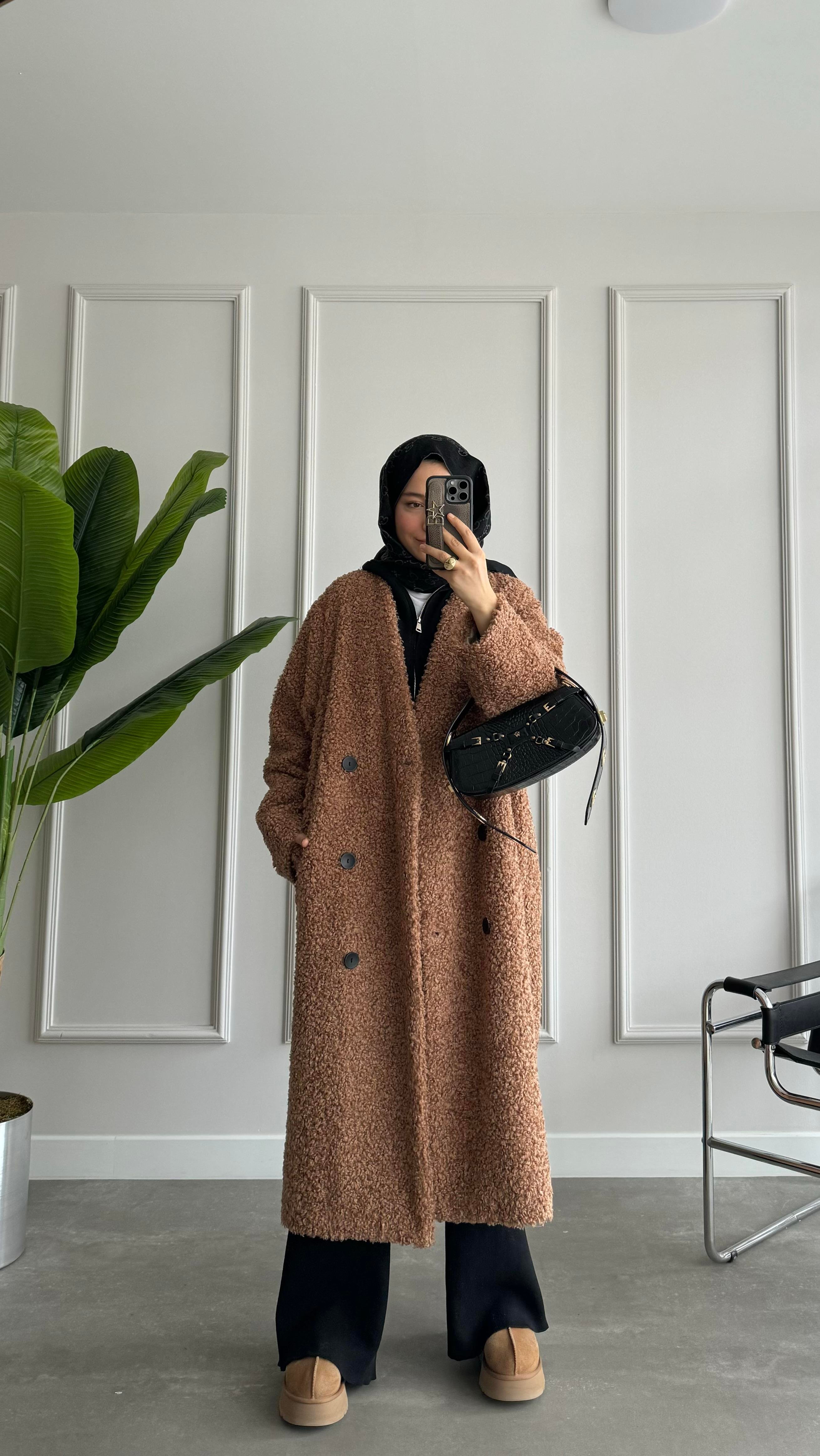 Premium Kalite Teddy Kaban Camel