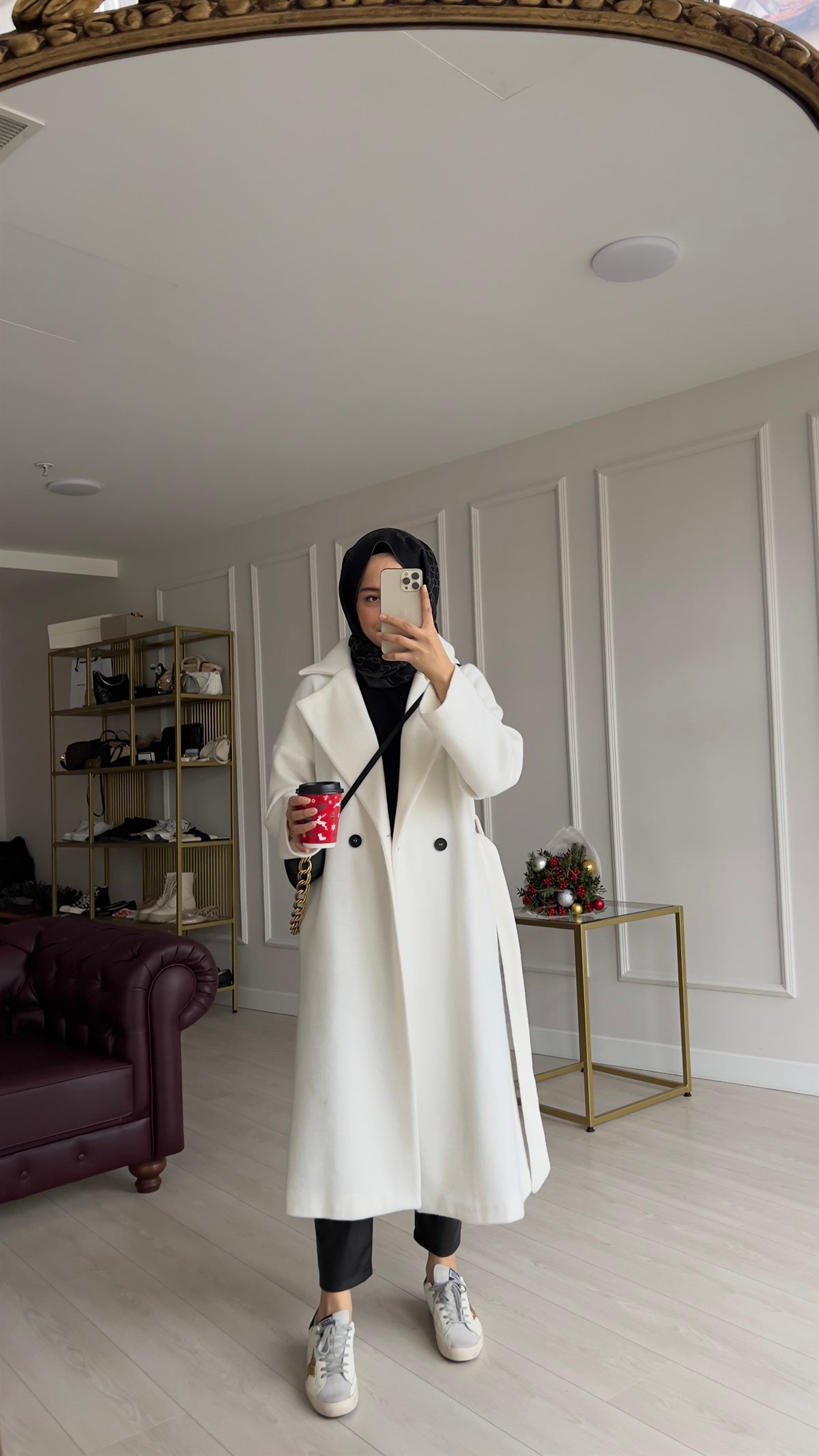 Premium Kalite Yün Kaşe Kaban 