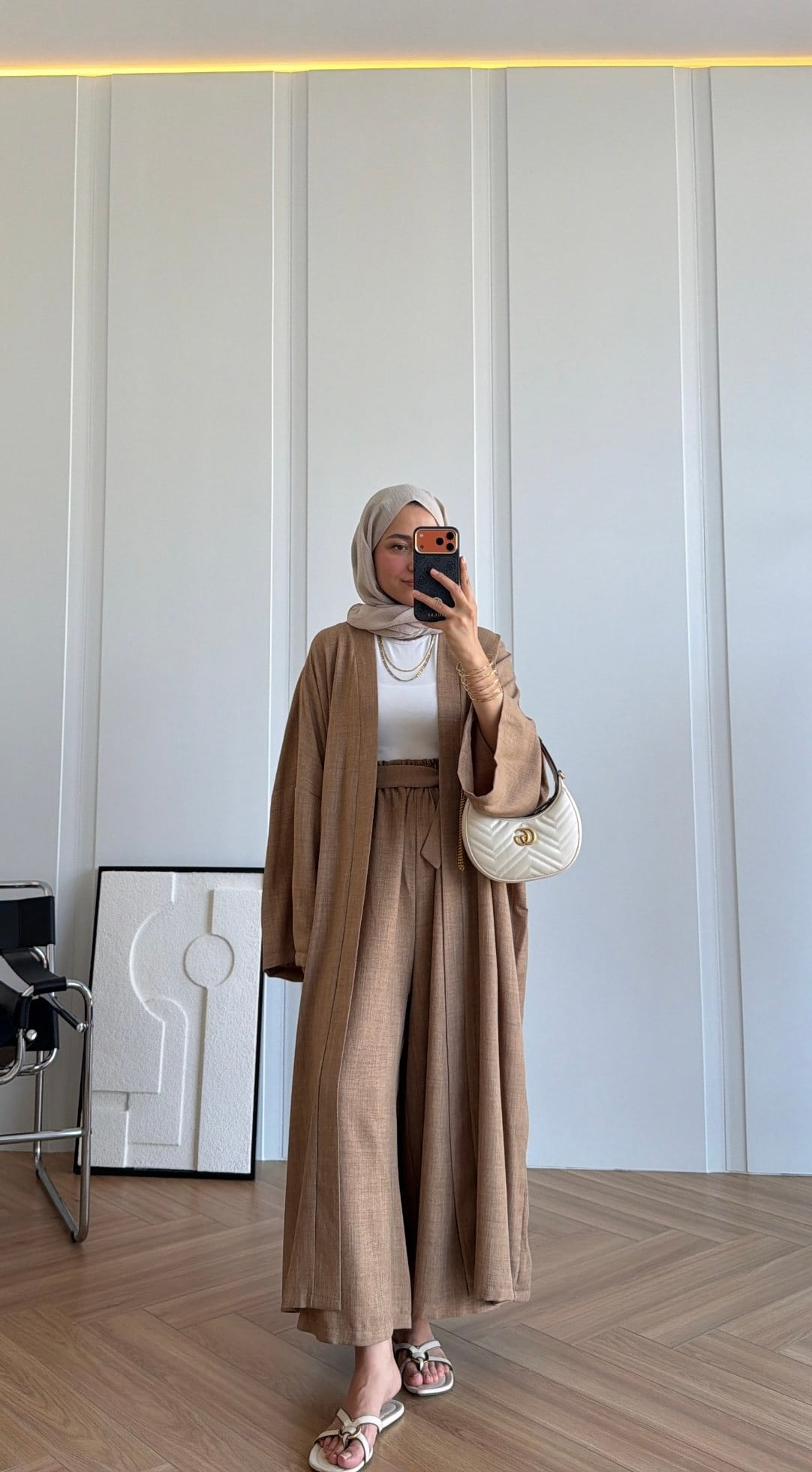 Premium Kimono Takım Kahve