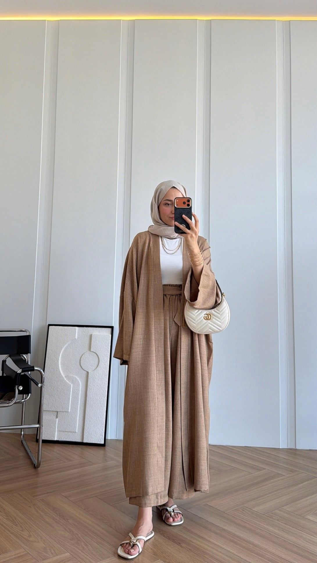 Premium Kimono Takım Kahve