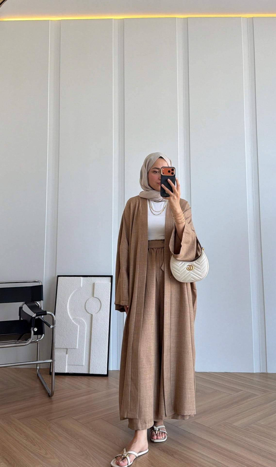 Premium Kimono Takım Kahve
