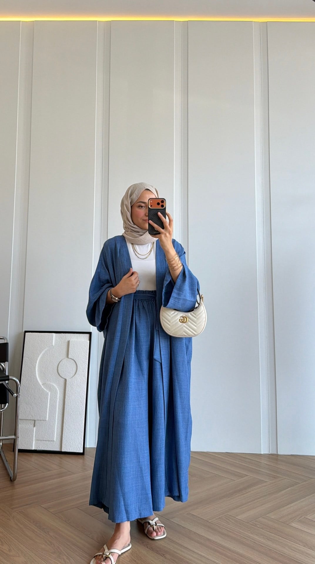 Premium Kimono Takım Mavi