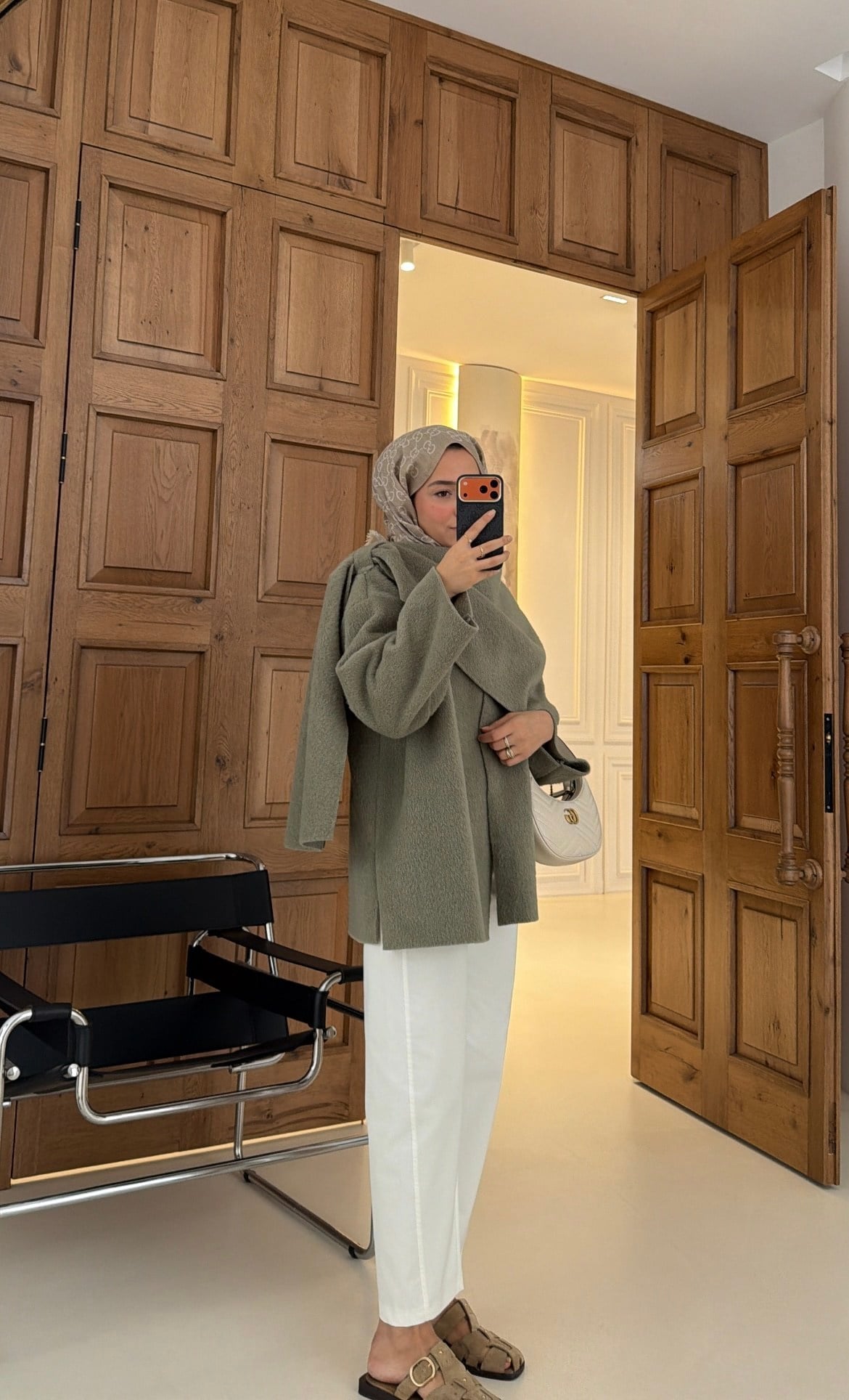 Premium Mira Atkı Detaylı Kaban Çağla