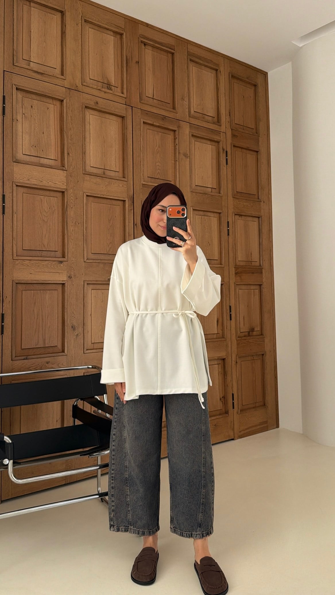 Premium Oversize Basic  Sweat Ekru