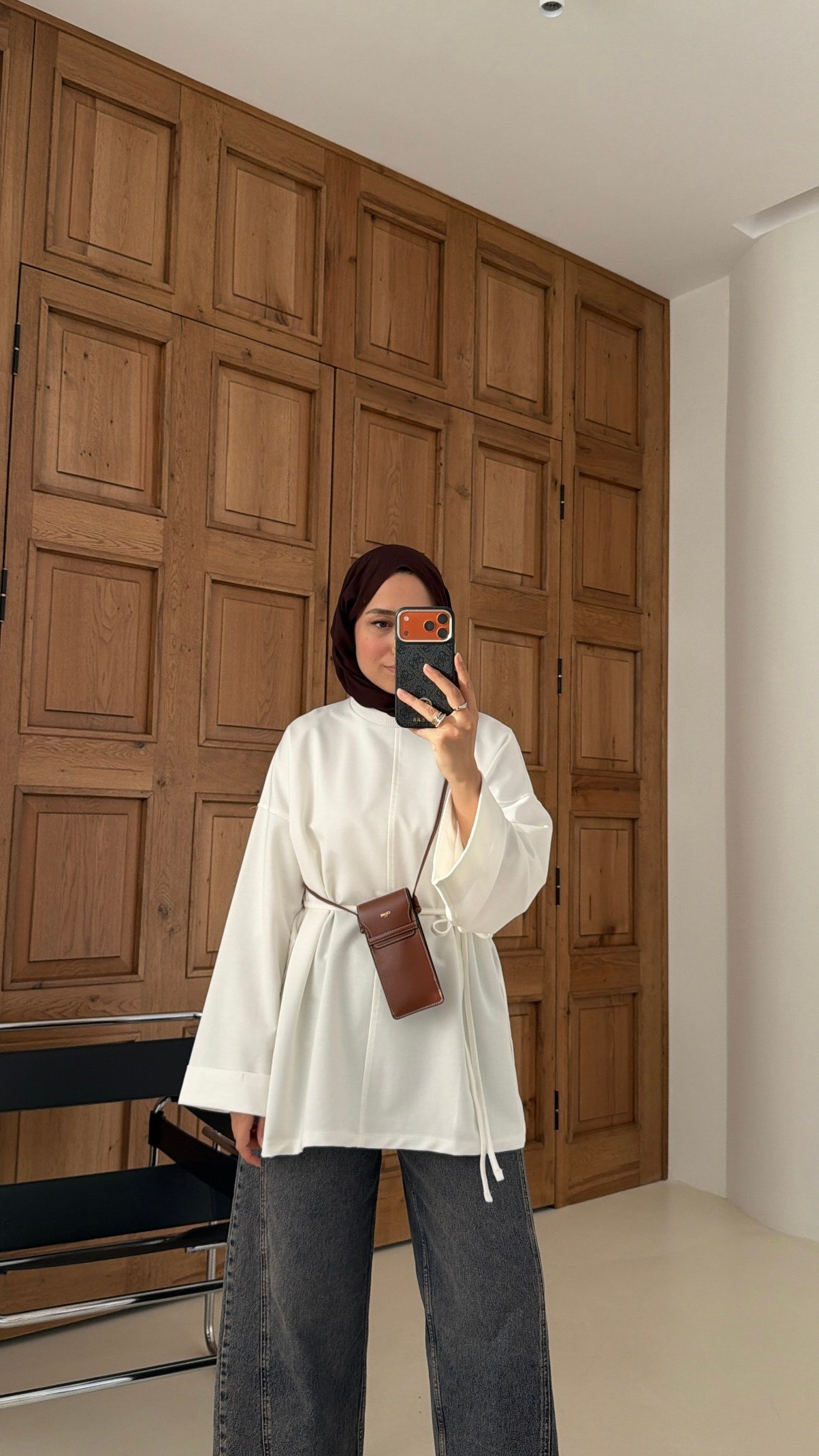 Premium Oversize Basic  Sweat Ekru