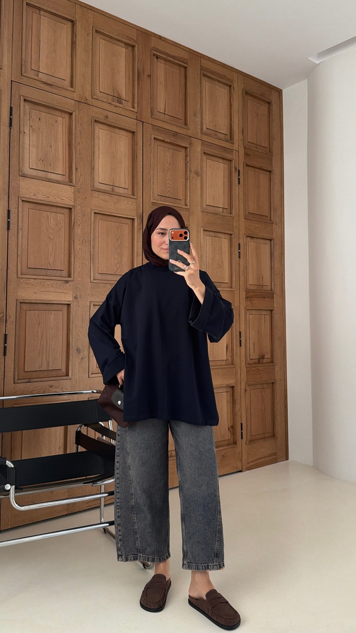 Premium Oversize Basic  Sweat Lacivert