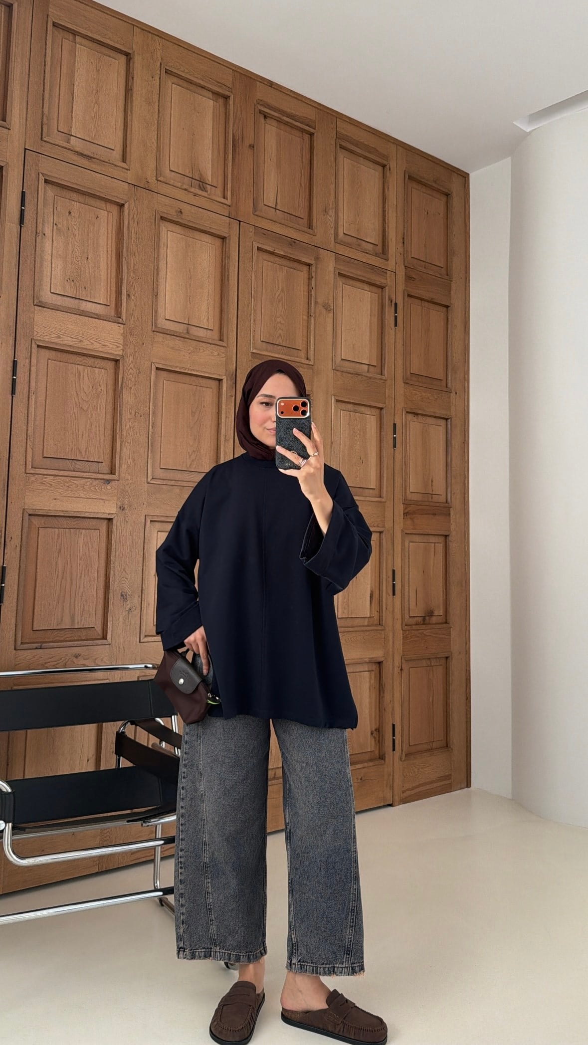 Premium Oversize Basic  Sweat Lacivert
