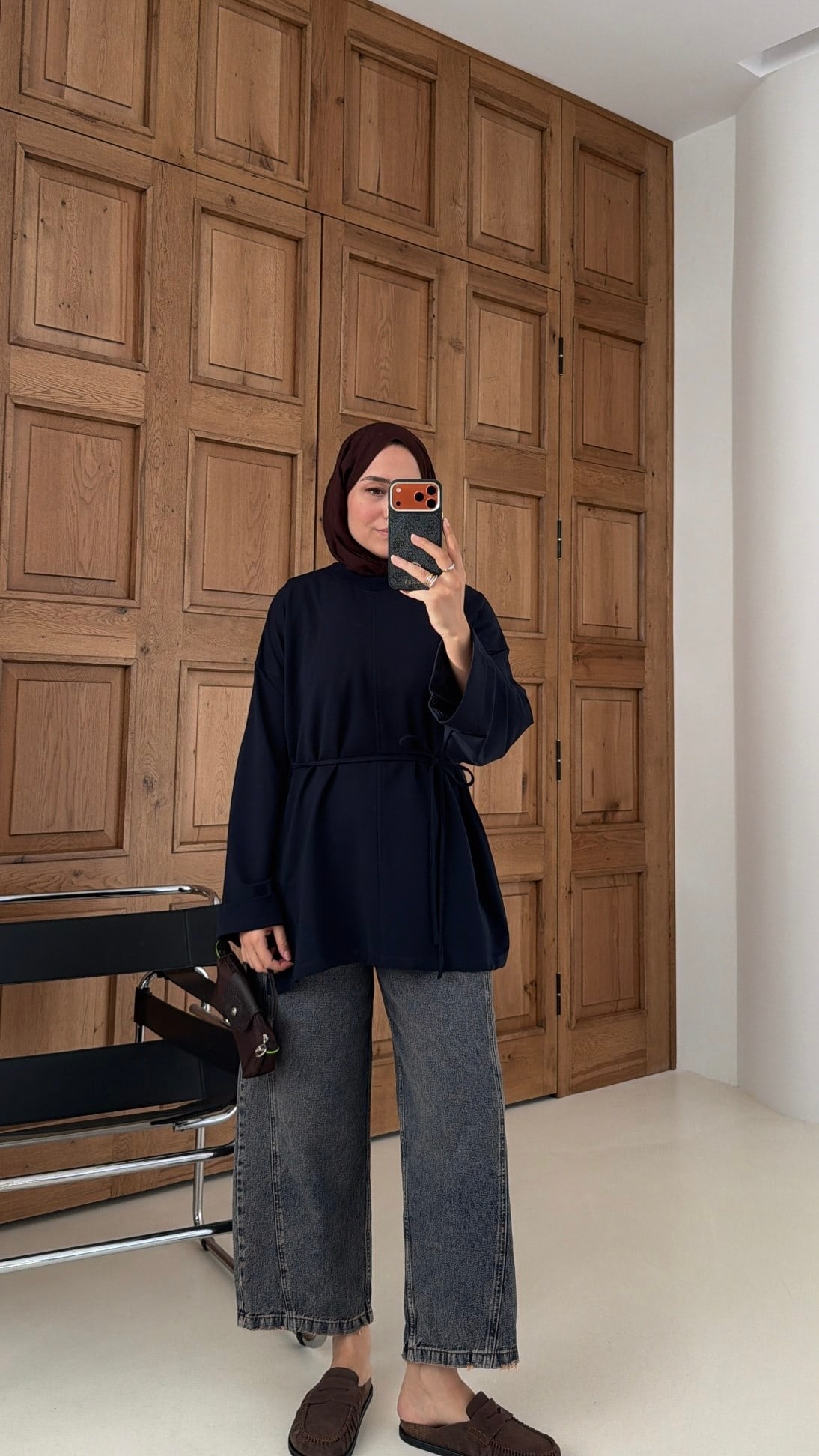 Premium Oversize Basic  Sweat Lacivert