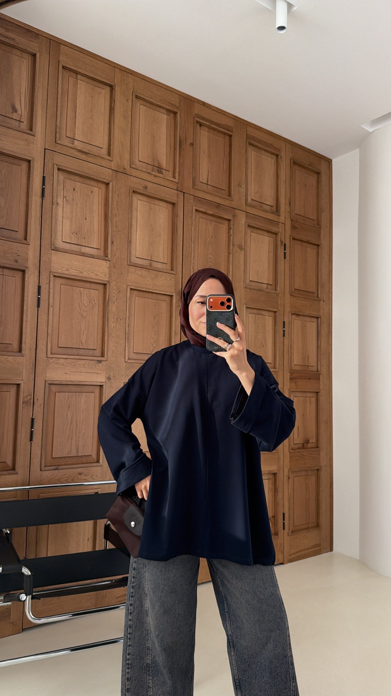 Premium Oversize Basic  Sweat Lacivert