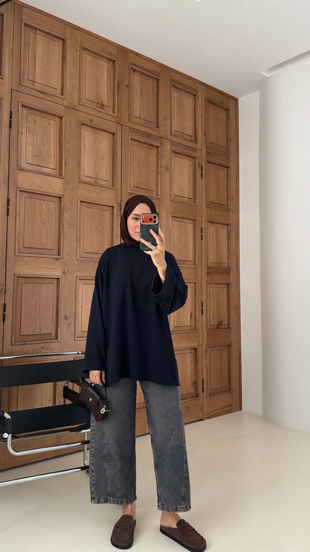 Premium Oversize Basic  Sweat Lacivert