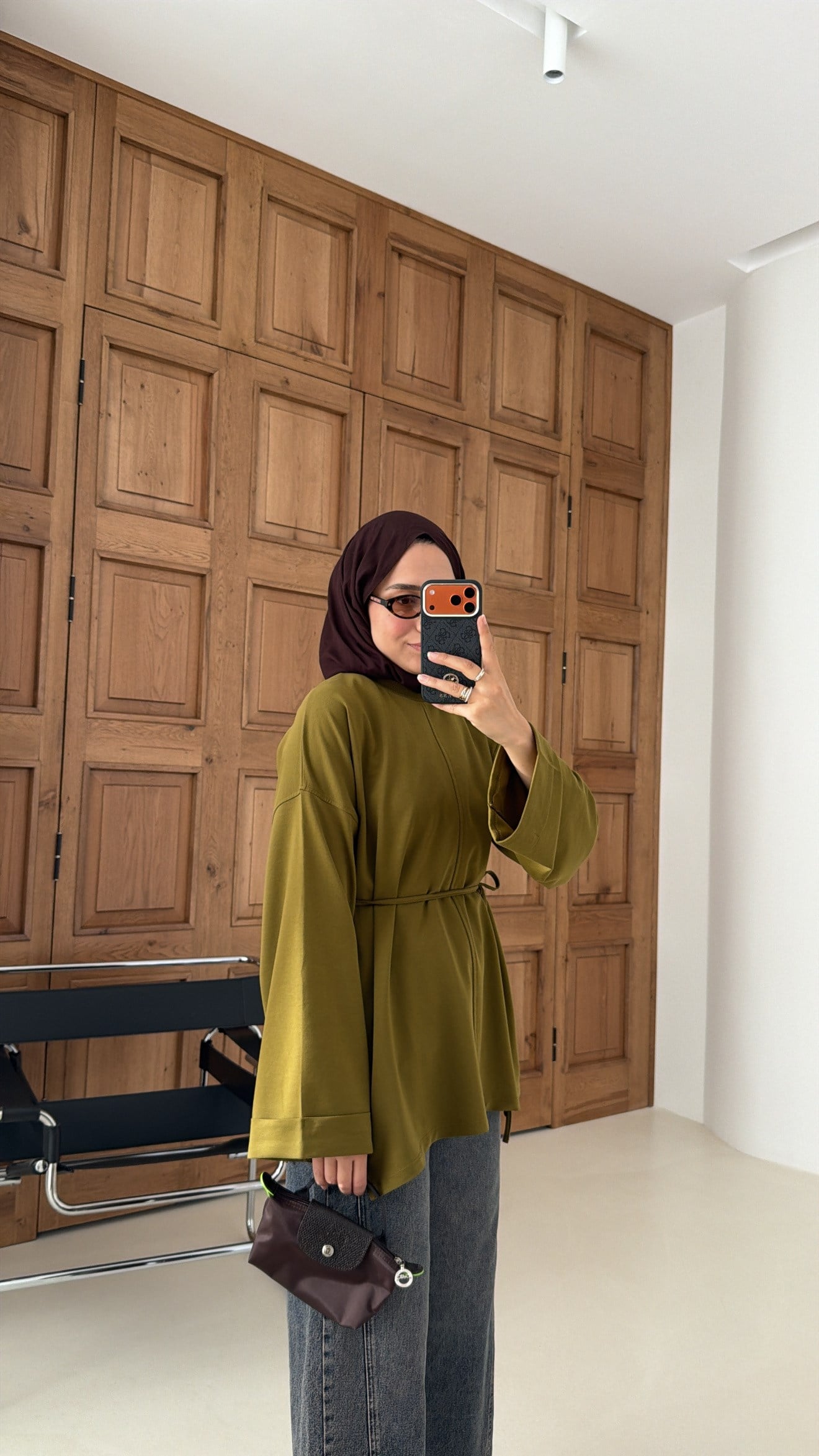 Premium Oversize Basic  Sweat Olive