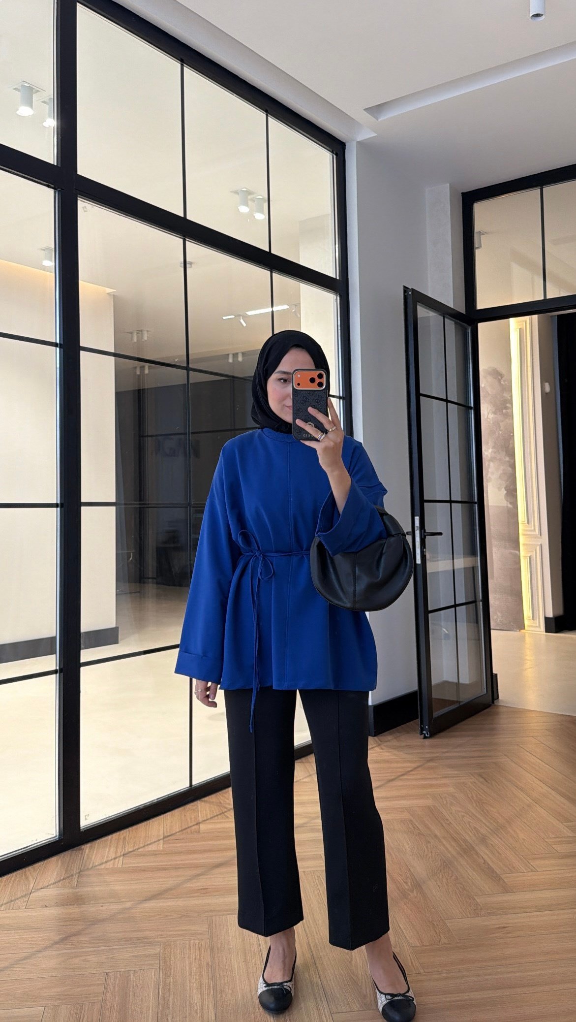 Premium Oversize Basic  Sweat Saks Mavisi