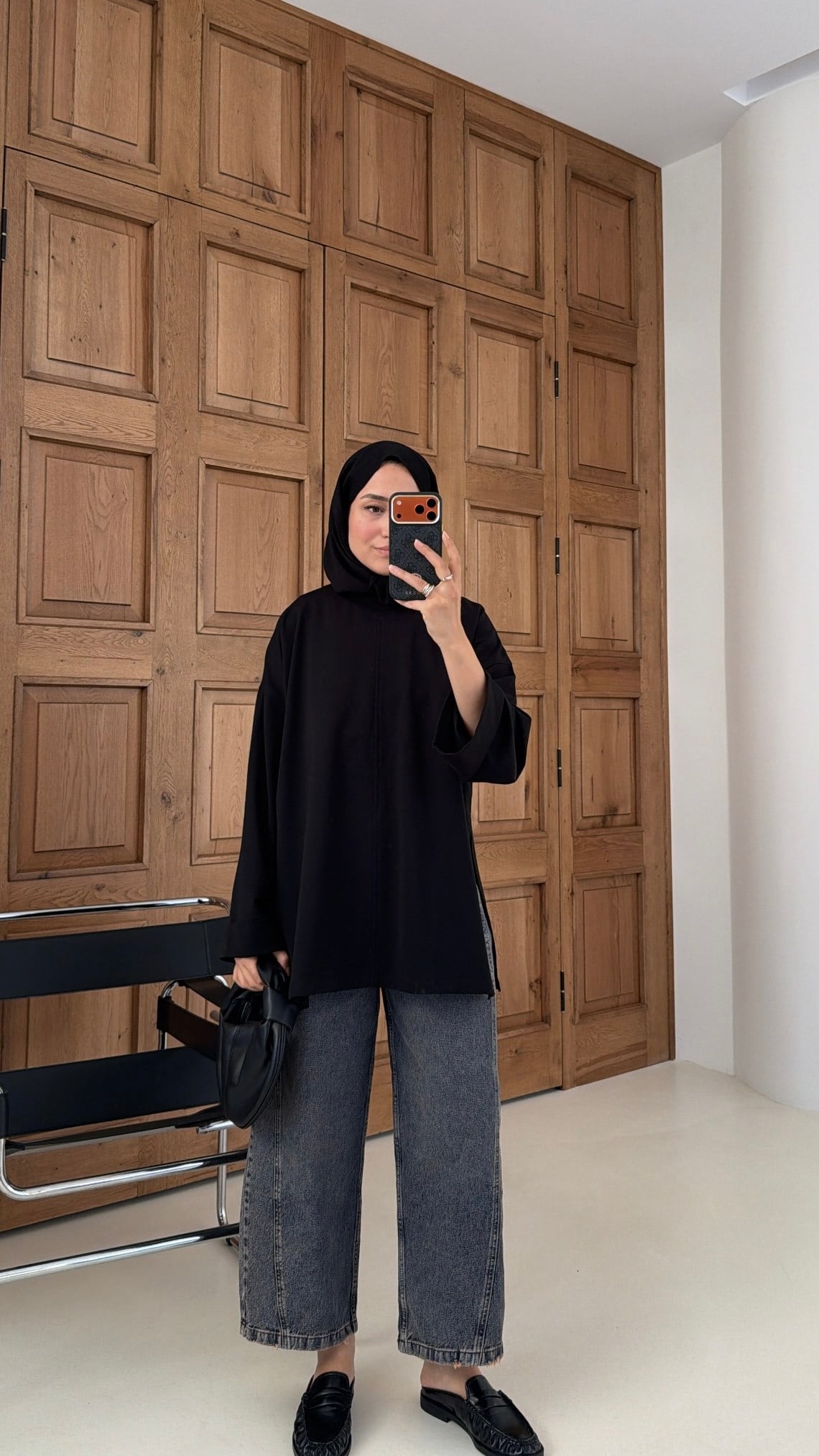 Premium Oversize Basic  Sweat Siyah
