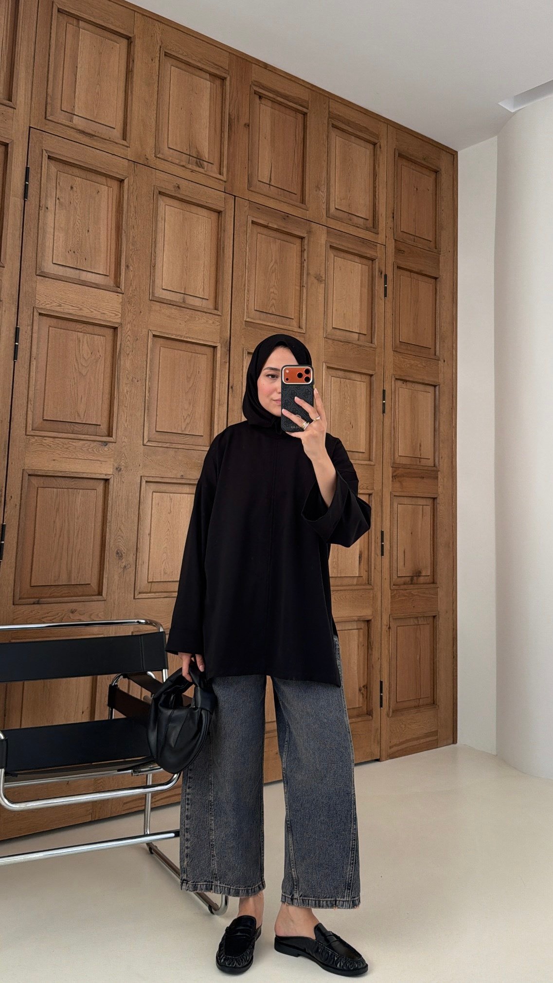 Premium Oversize Basic  Sweat Siyah