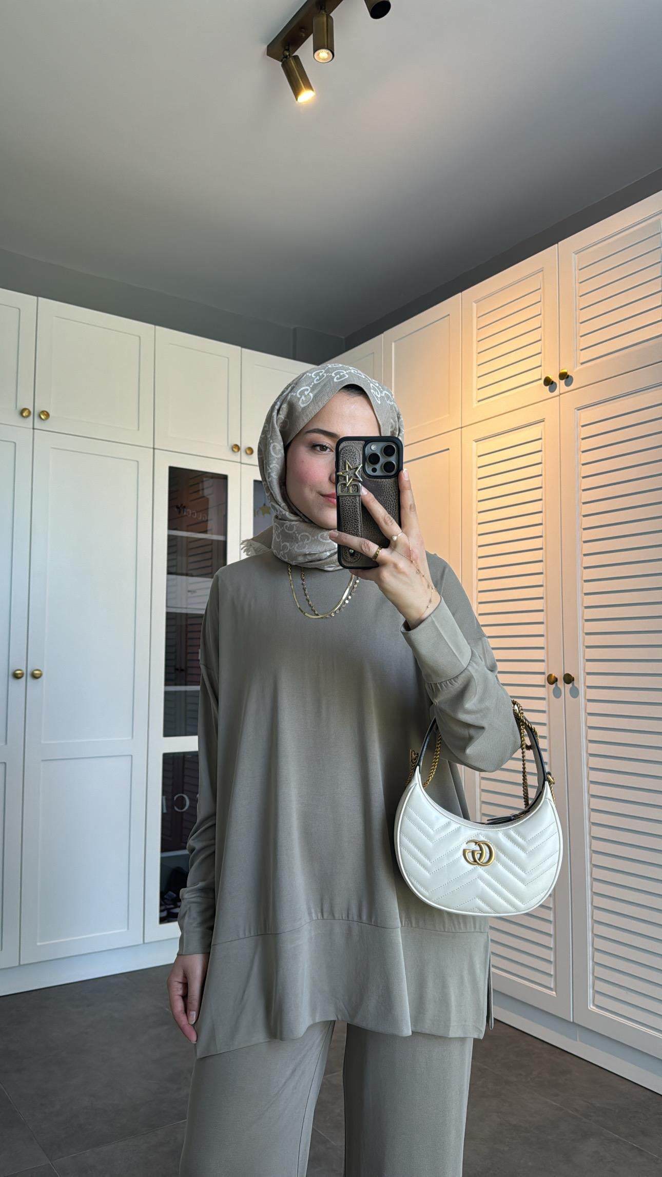 Premium Oysh Muadil Takım Bej
