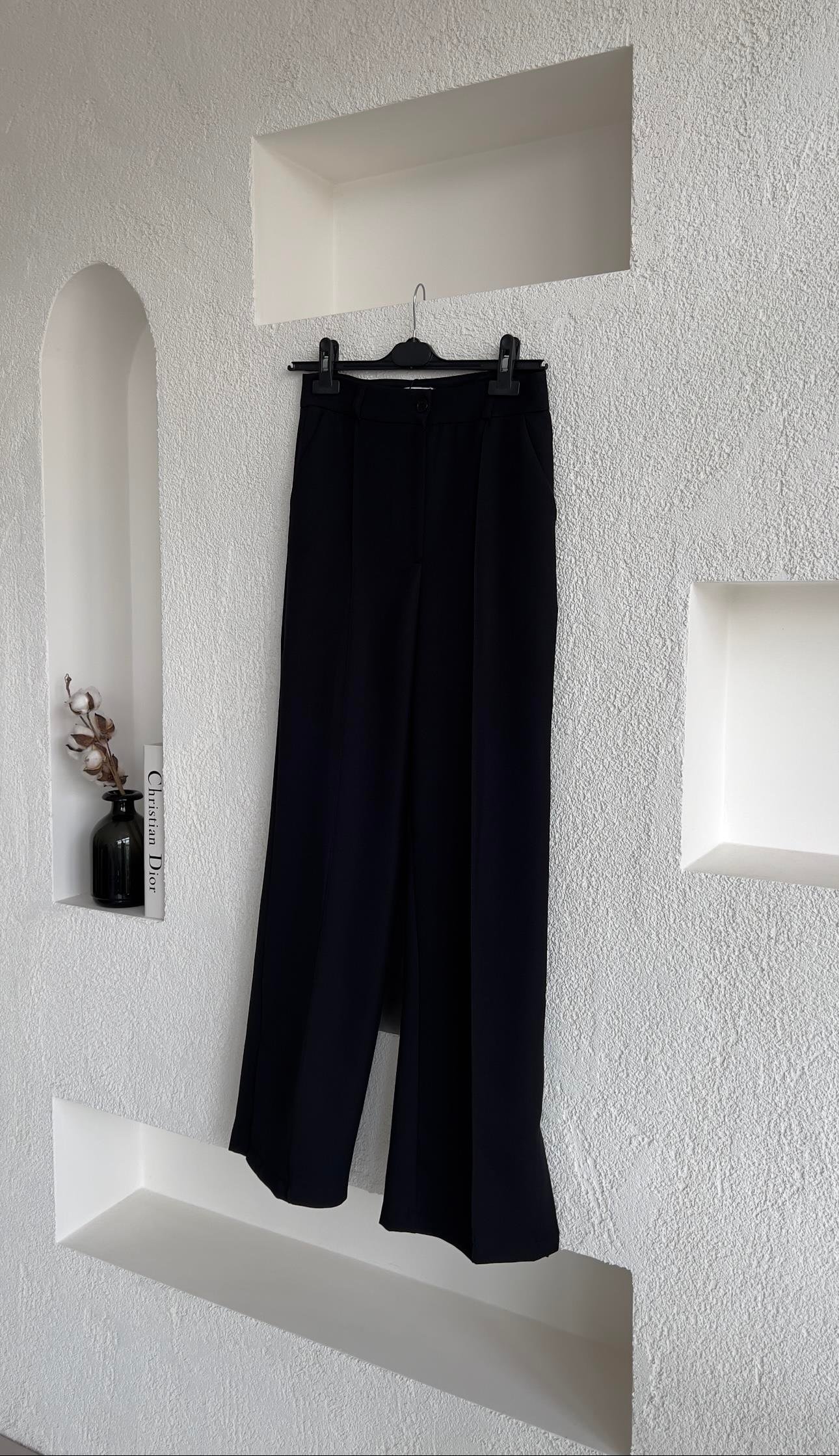 Premium Palazzo Pantolon Siyah