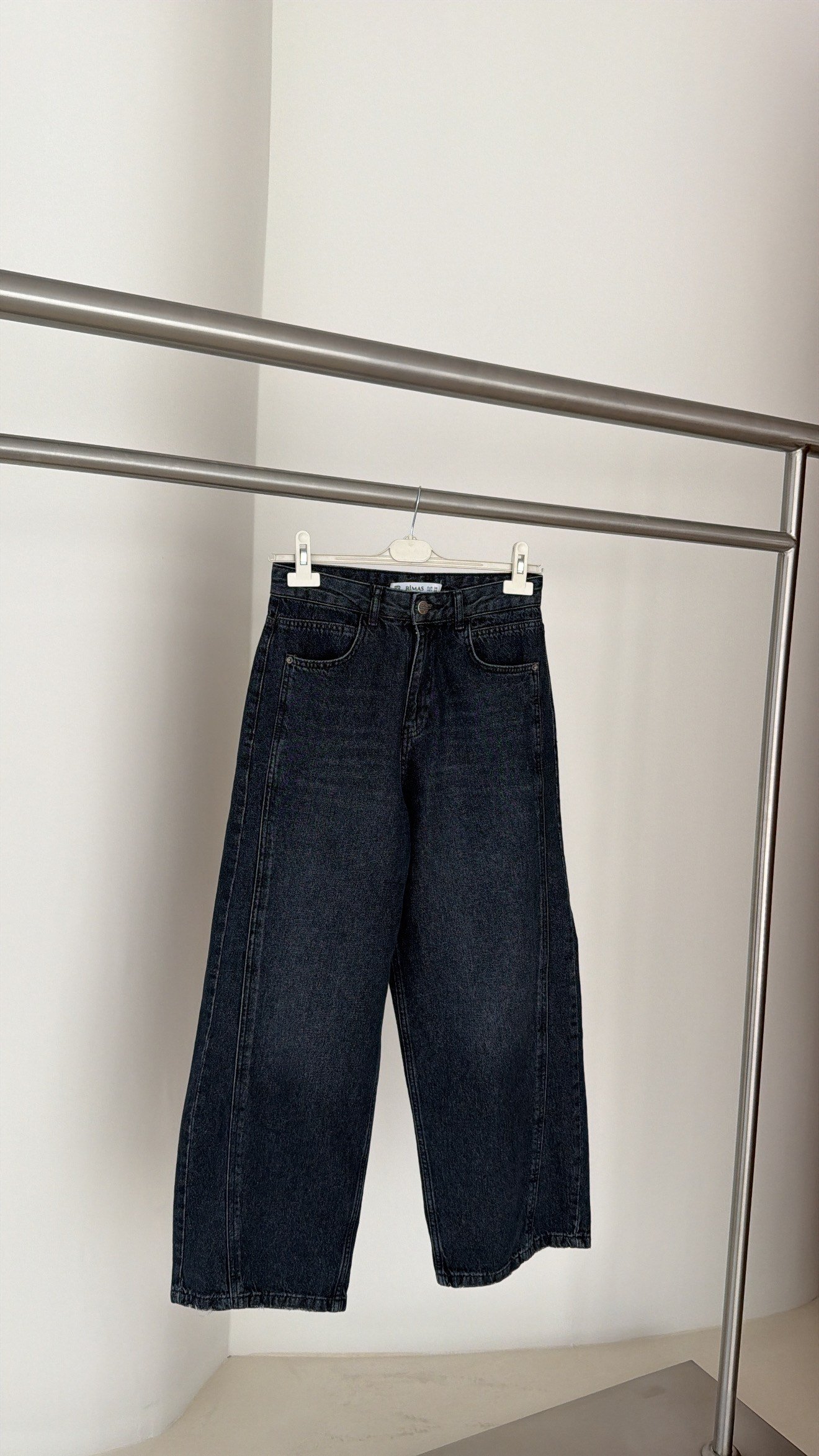 Premium Retro Mom Jean Lacivert