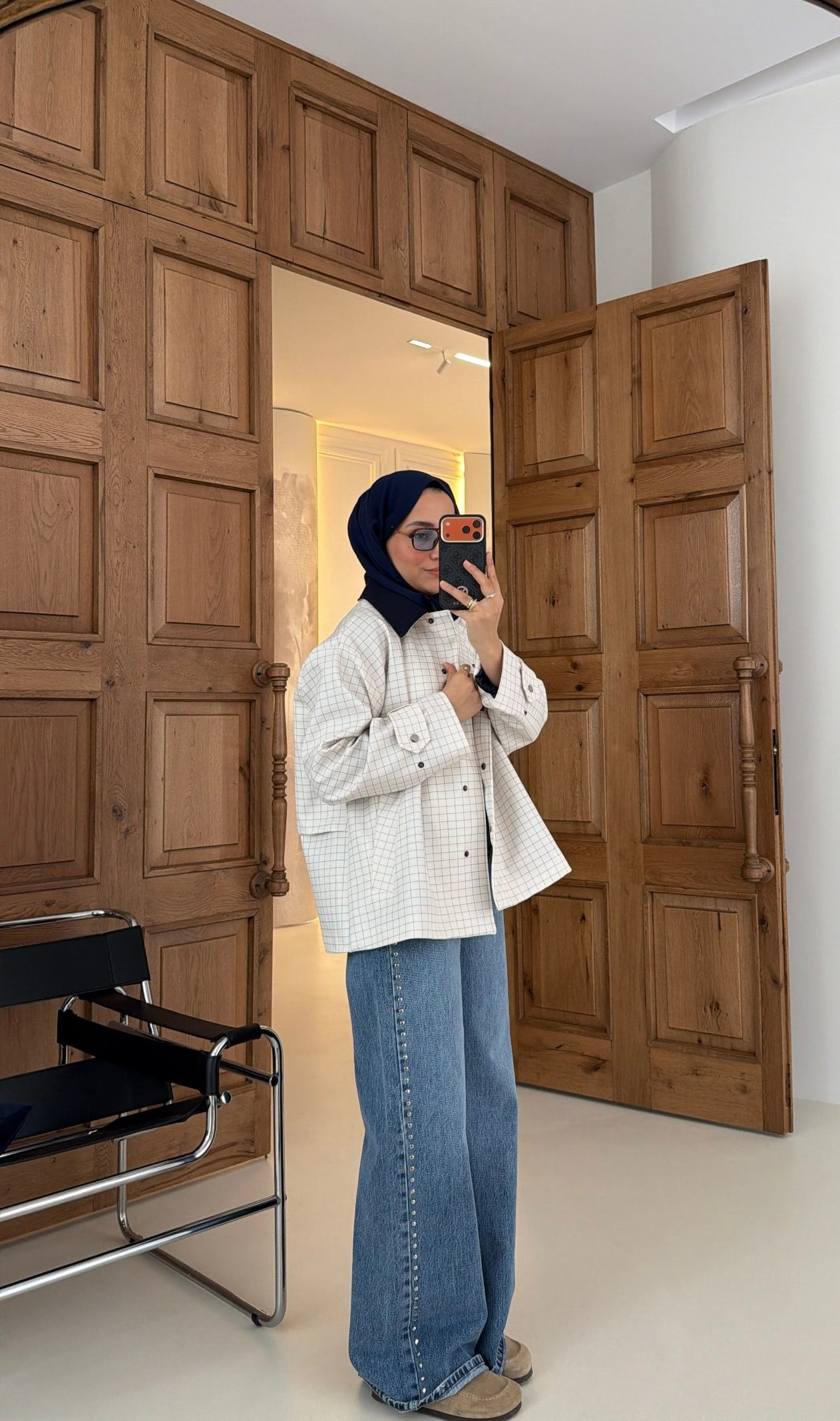 Premium Zımba Tasarım Taşlı Jean