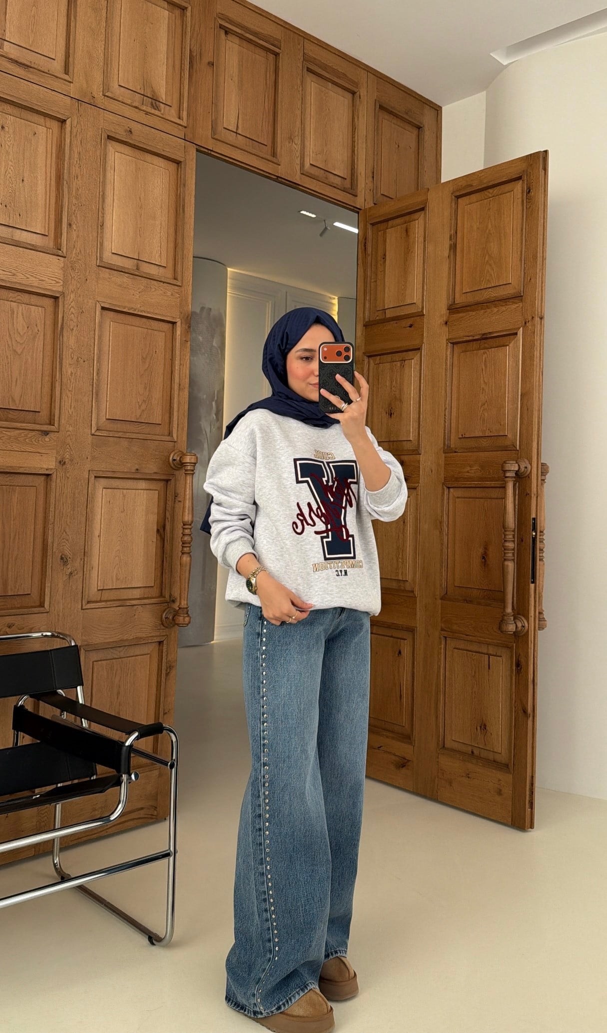 Premium Zımba Tasarım Taşlı Jean