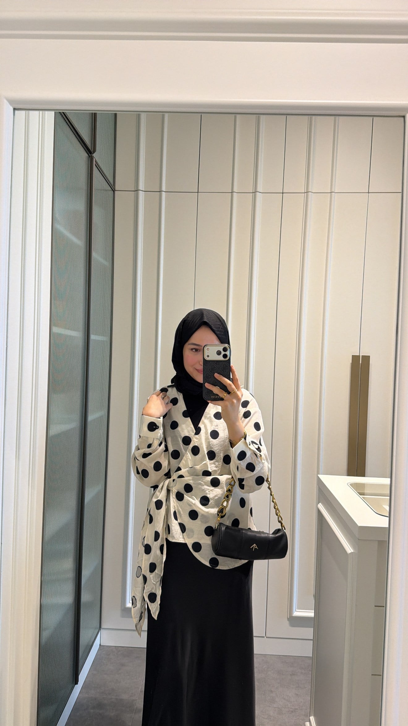 Puantiyeli Pamuklu Kimono