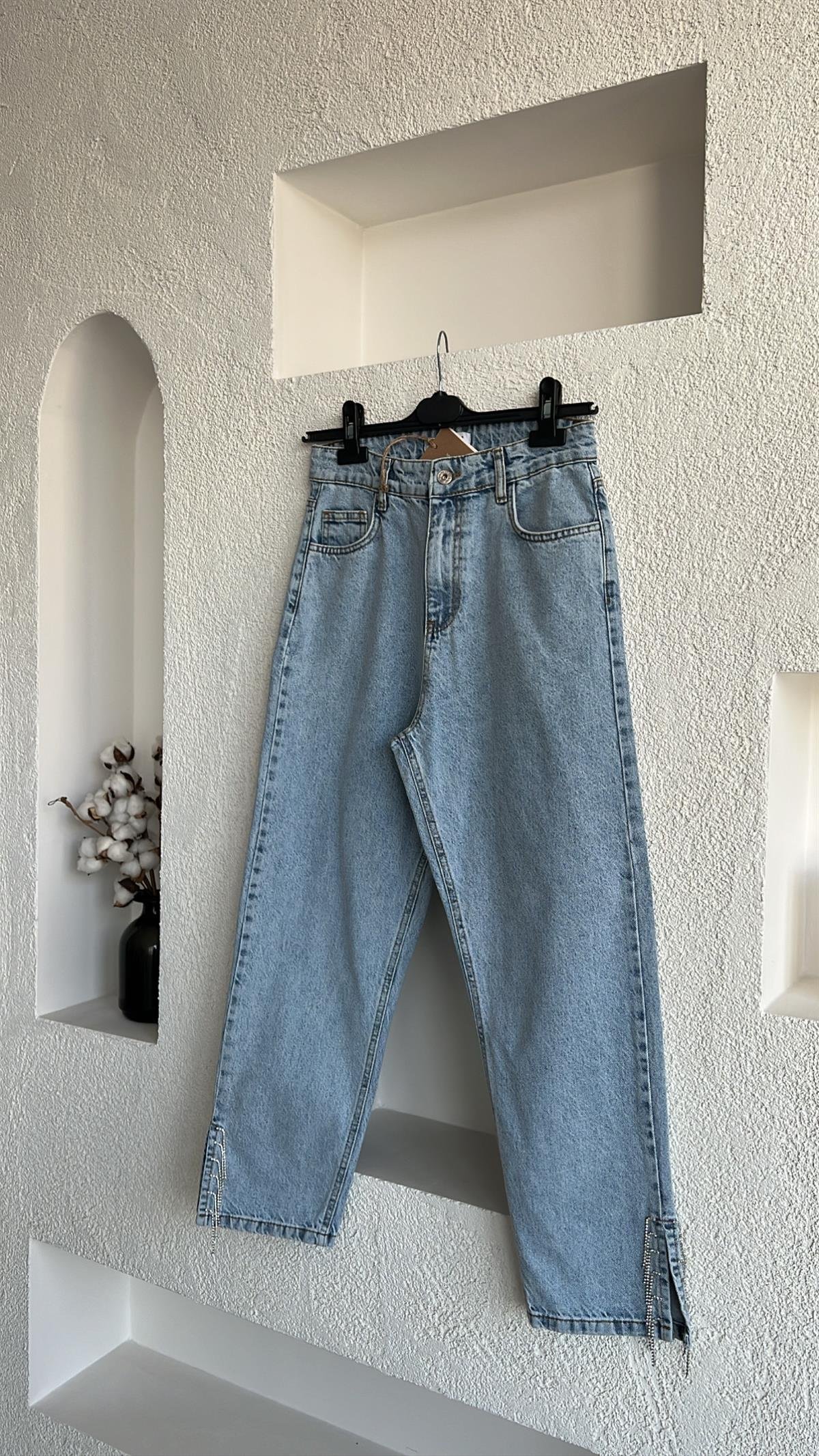 Püskül Detaylı Premium Jean 