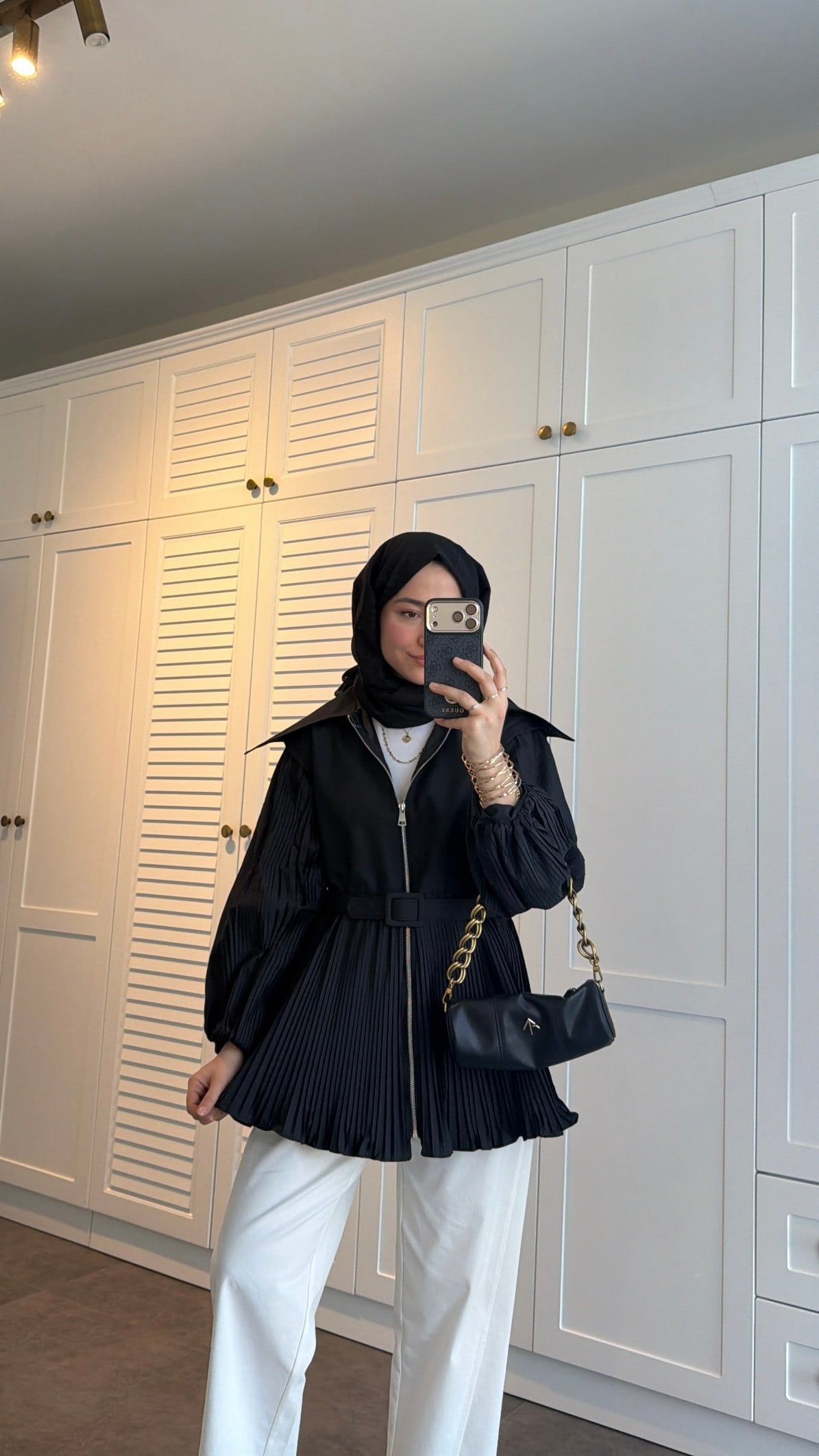 Royal Pileli Ceket Siyah