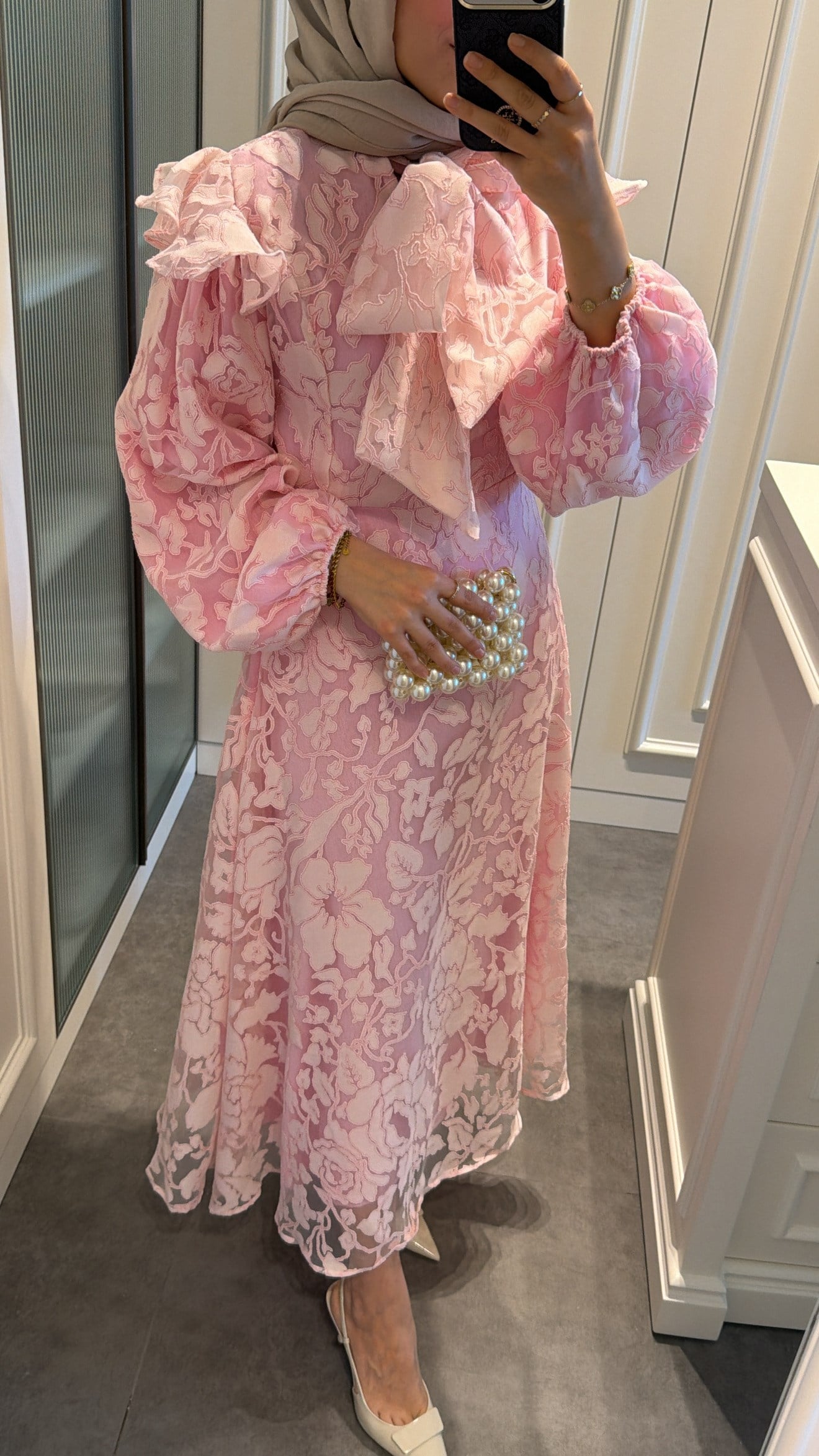 Royal Premium Elbise Pembe