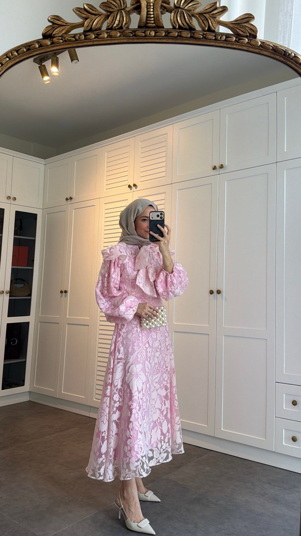 Royal Premium Elbise Pembe