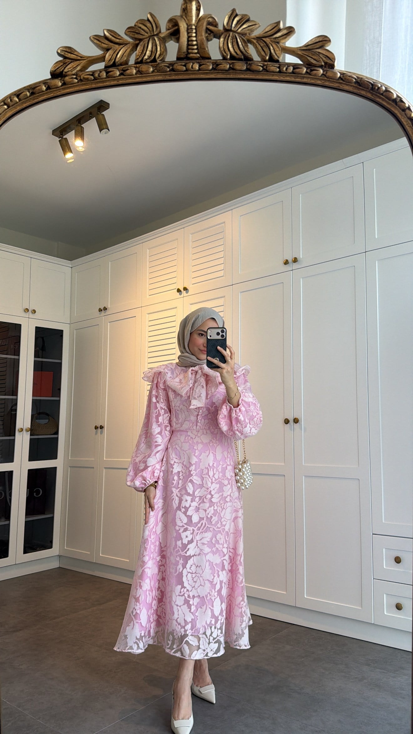Royal Premium Elbise Pembe
