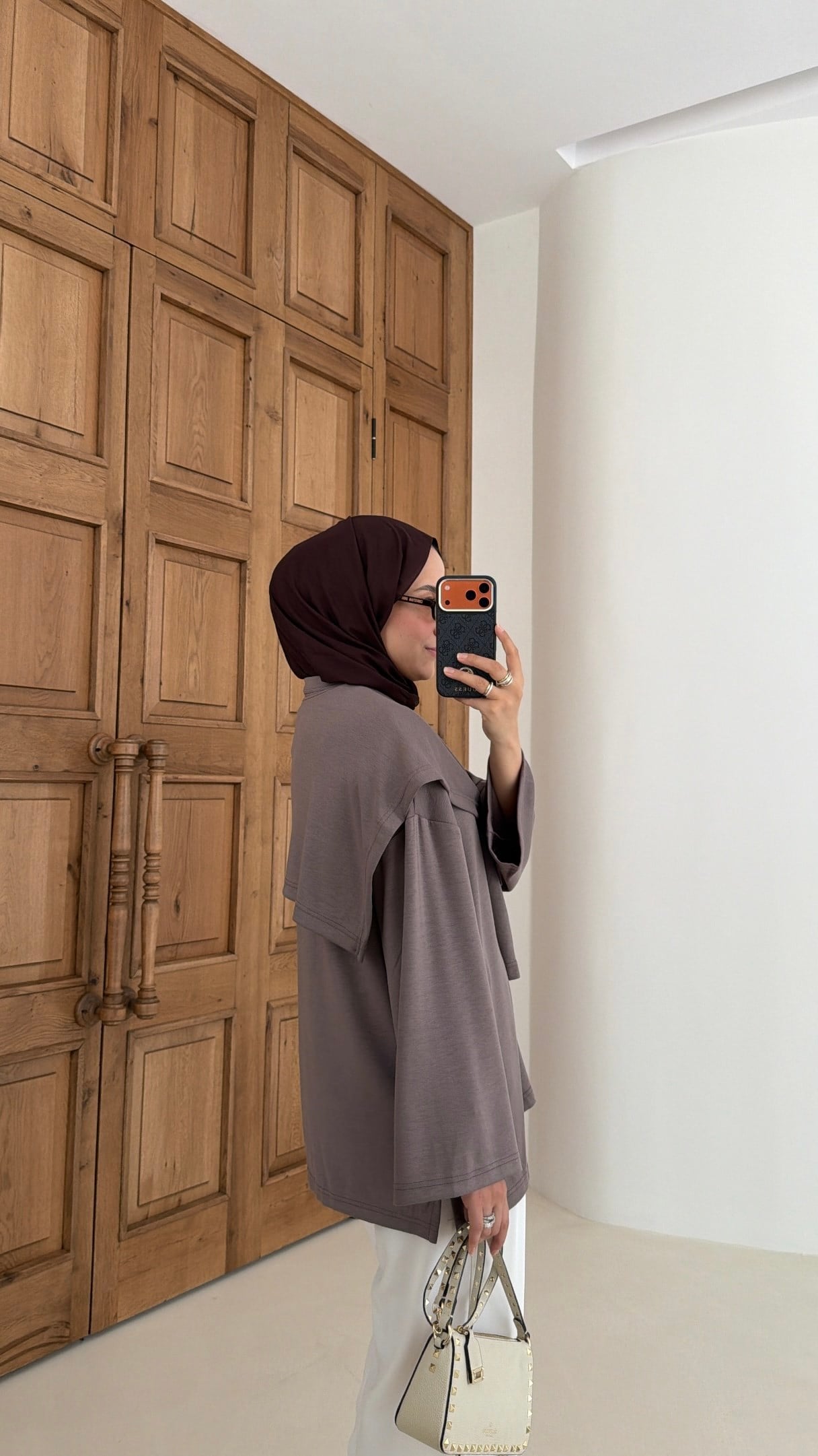 Şal Yaka Sweat Vizon 