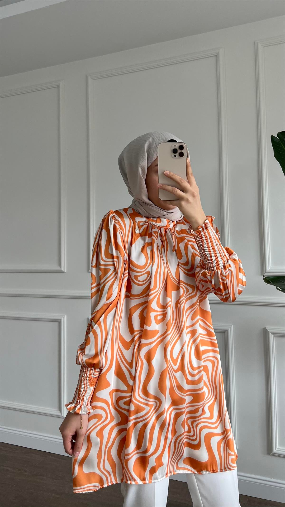 Saten Gipeli Tunik