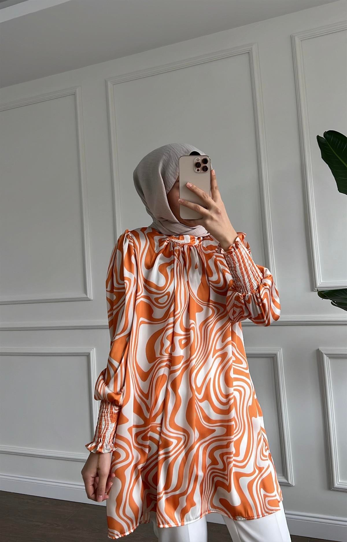 Saten Gipeli Tunik