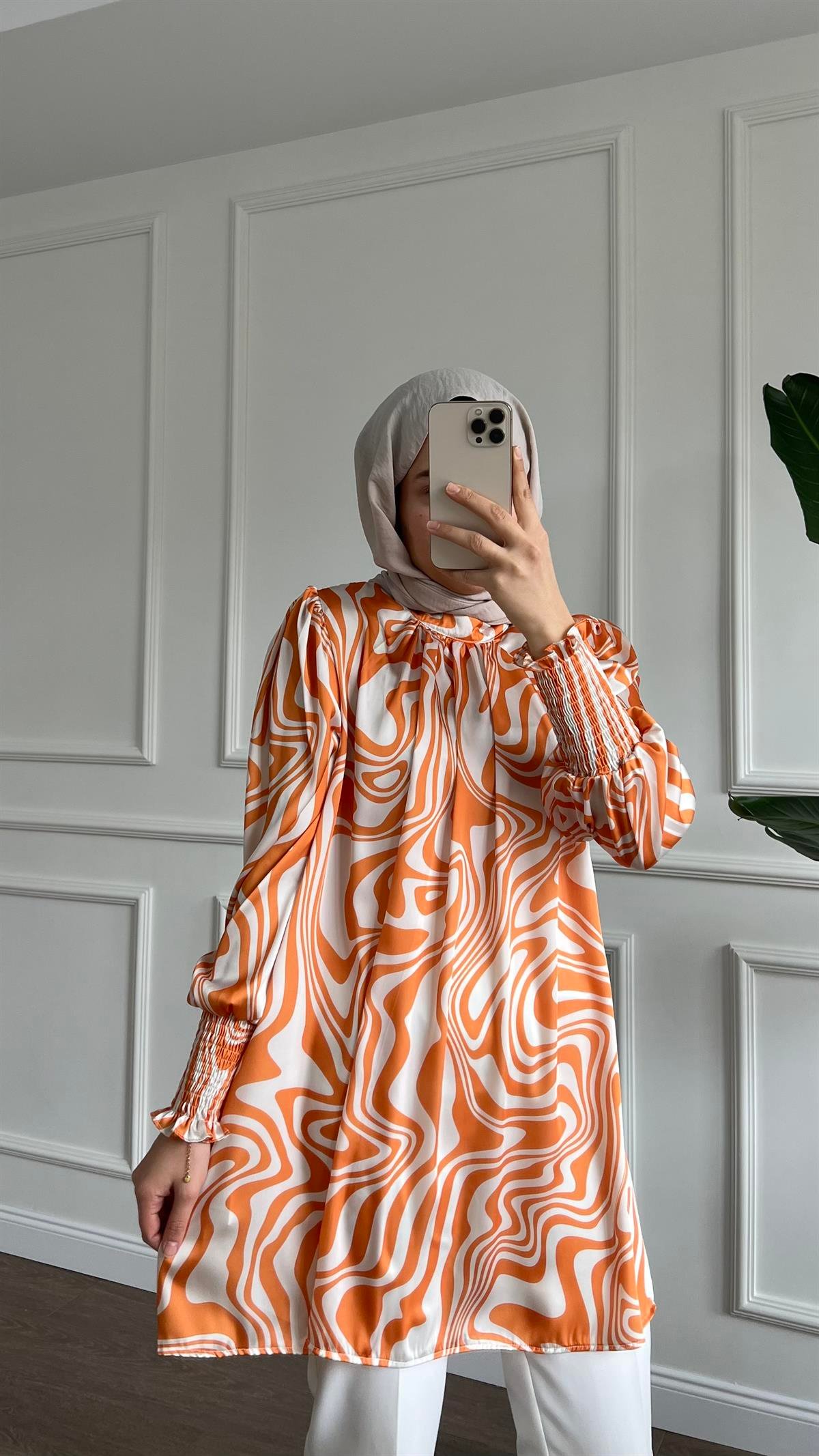 Saten Gipeli Tunik