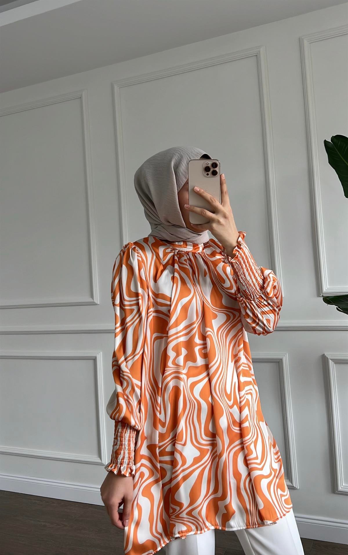 Saten Gipeli Tunik