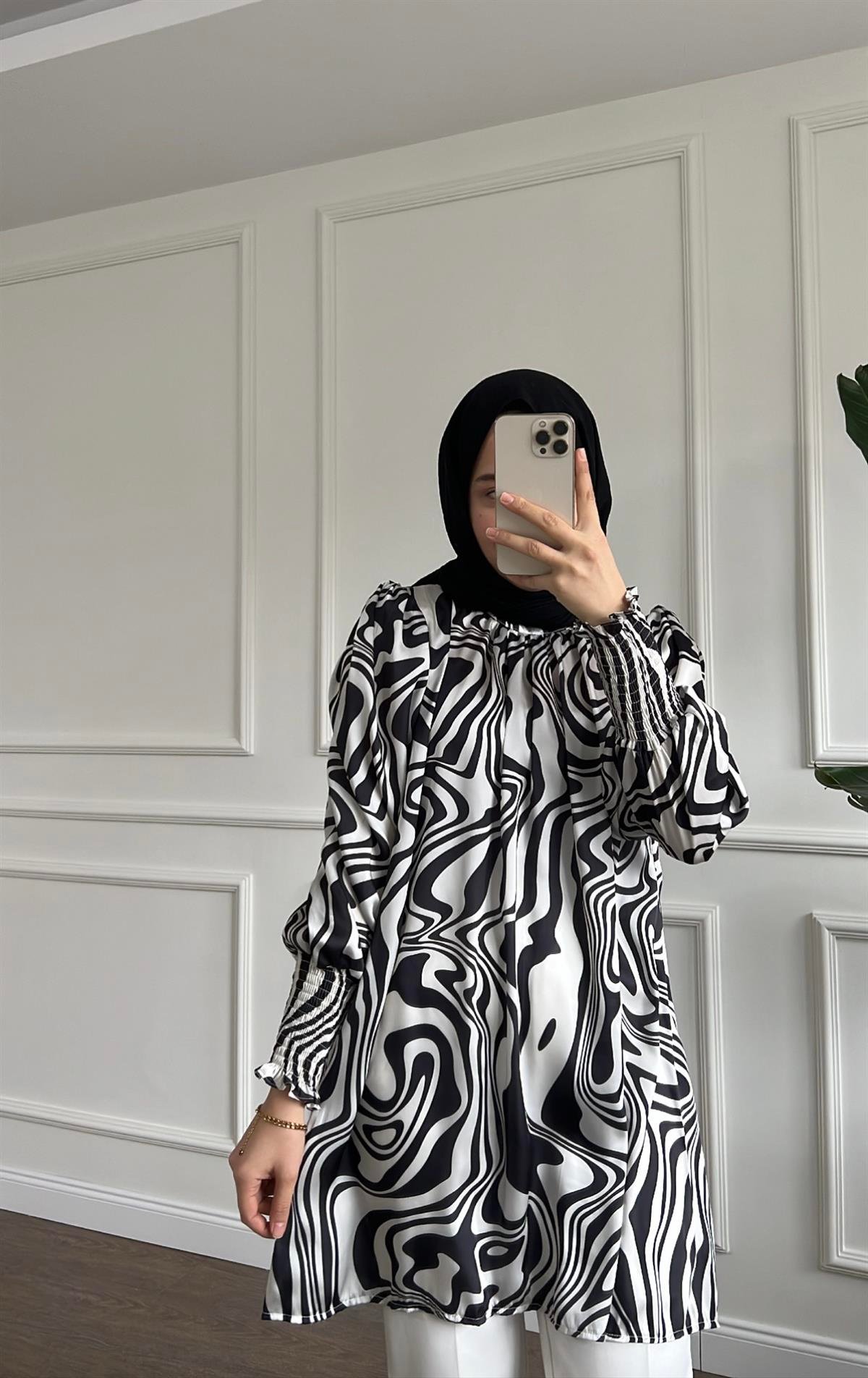 Saten Gipeli Tunik