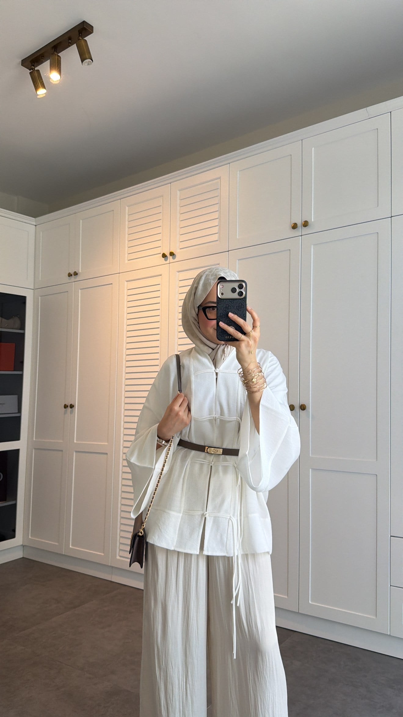 Sedef Tül Premium Kimono  Beyaz