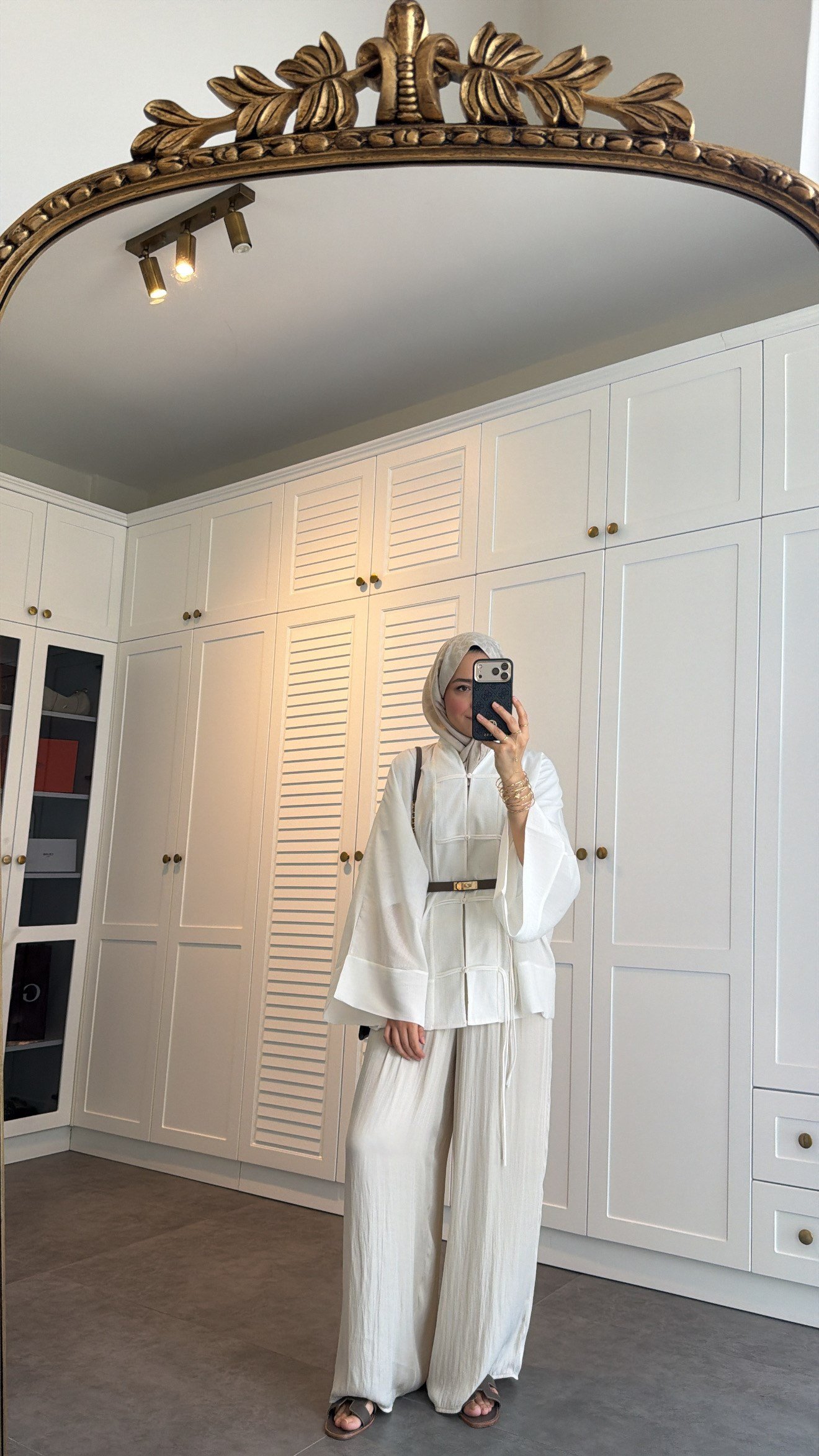 Sedef Tül Premium Kimono  Beyaz