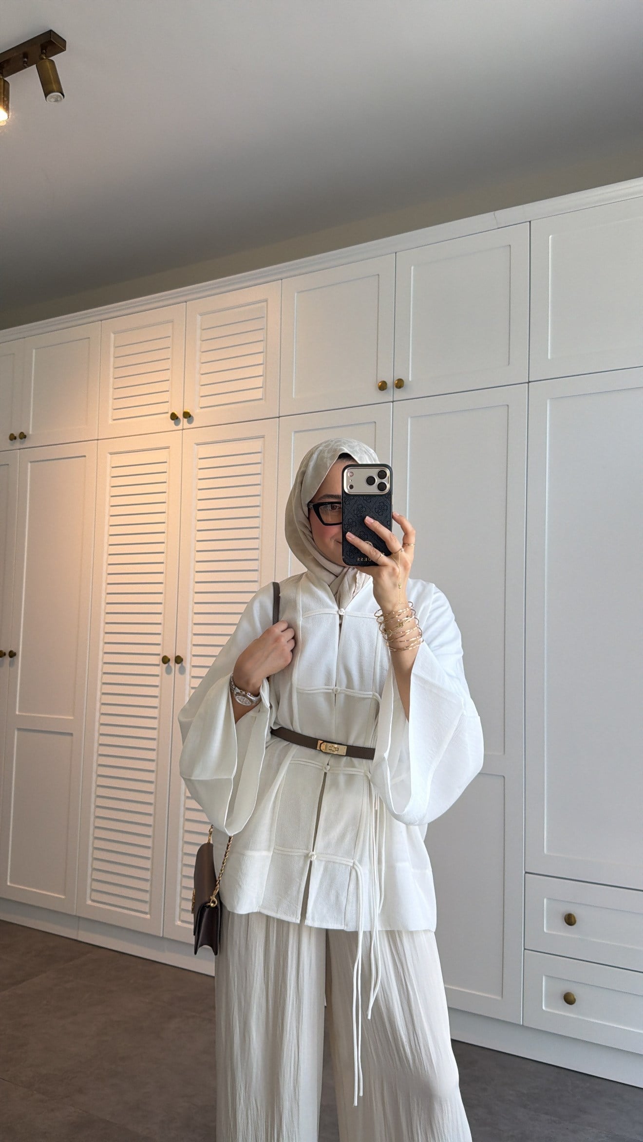 Sedef Tül Premium Kimono  Beyaz