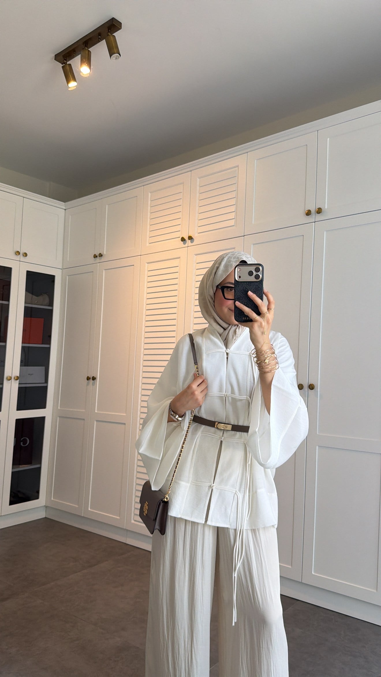 Sedef Tül Premium Kimono  Beyaz
