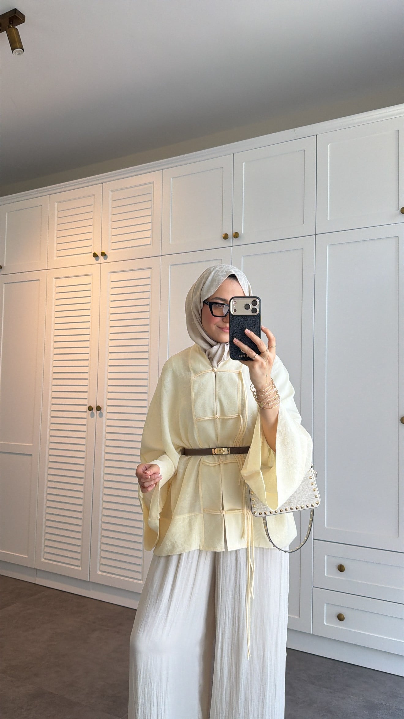 Sedef Tül Premium Kimono  Butter Yellow