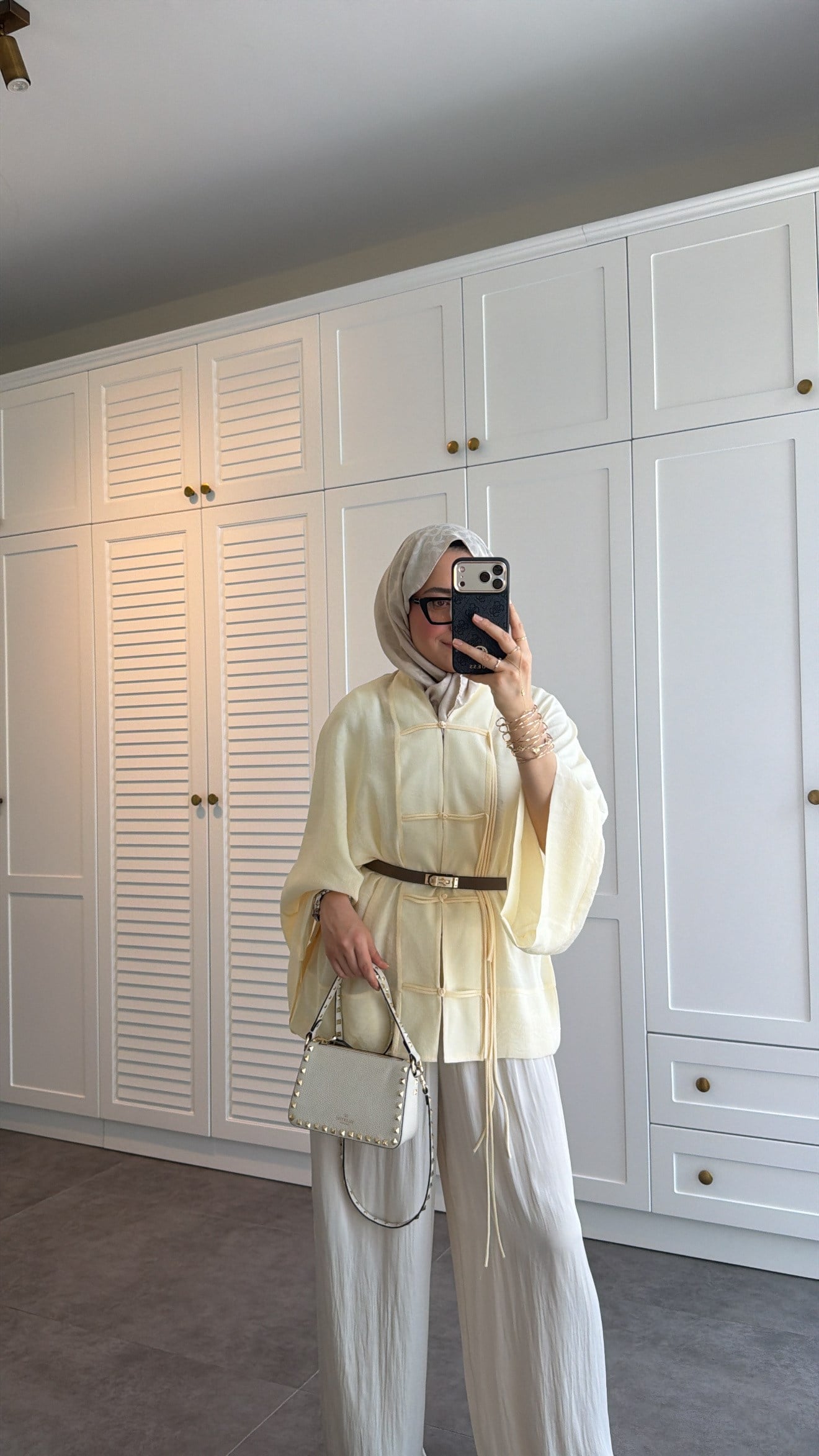 Sedef Tül Premium Kimono  Butter Yellow