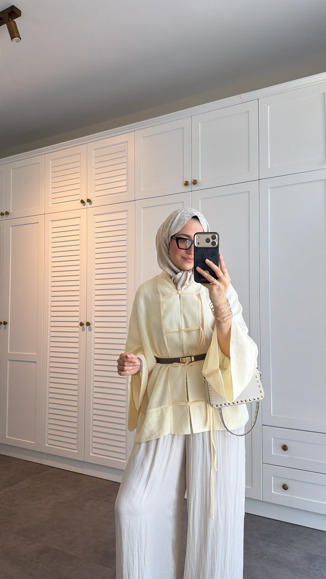 Sedef Tül Premium Kimono  Butter Yellow