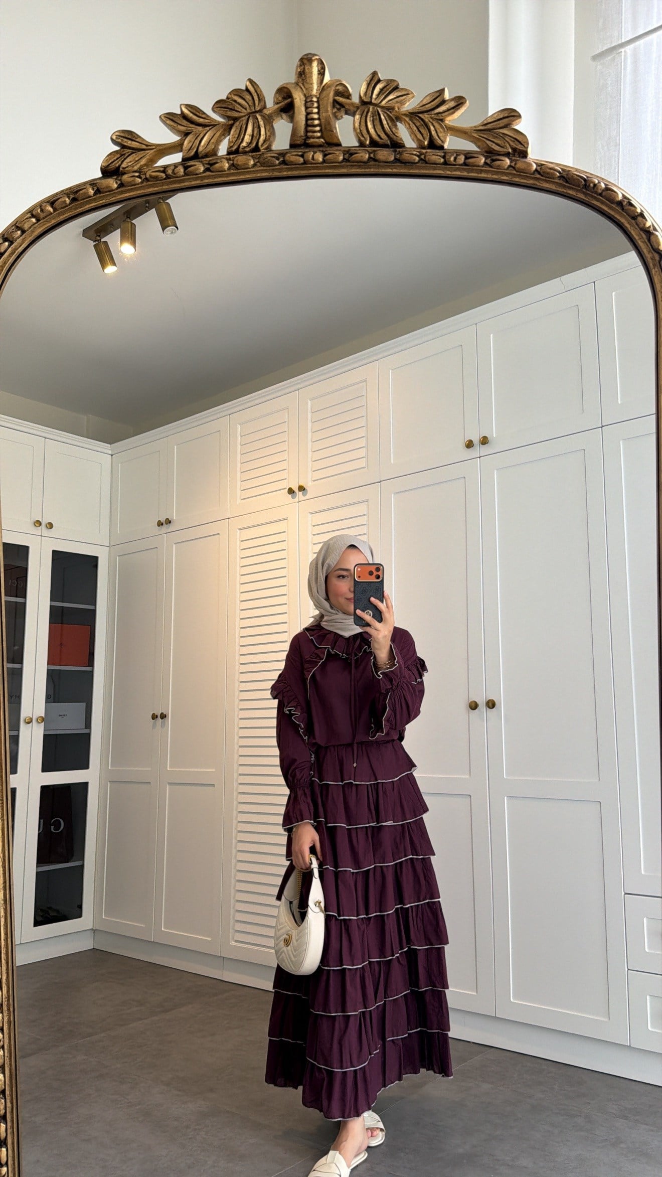 Seranita Pamuk Vual Etekli Takım Burgonya
