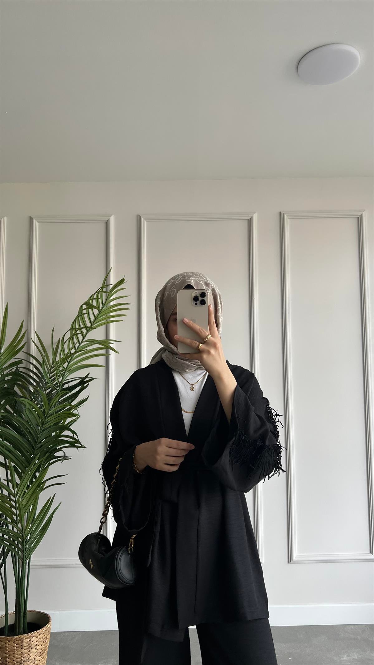 Şerit Süs Kimono Takım
