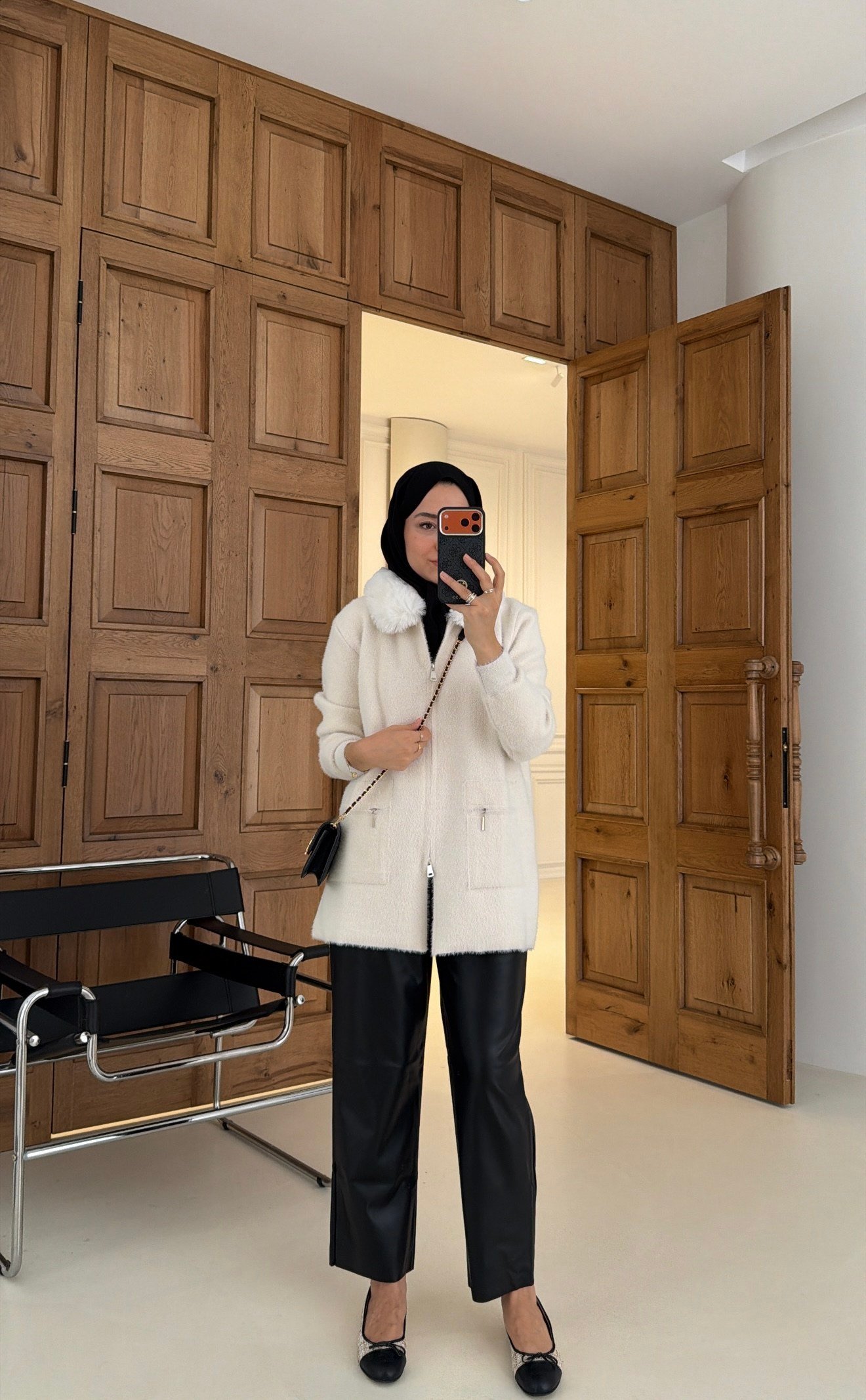 Soft Kürk Detaylı Hırka Ekru