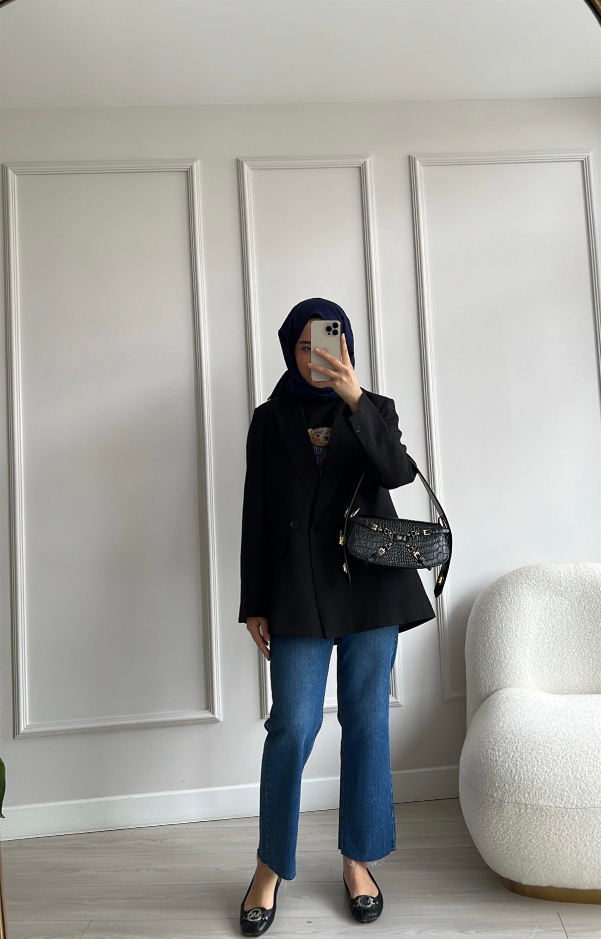 Tek Düğmeli Blazer Ceket 