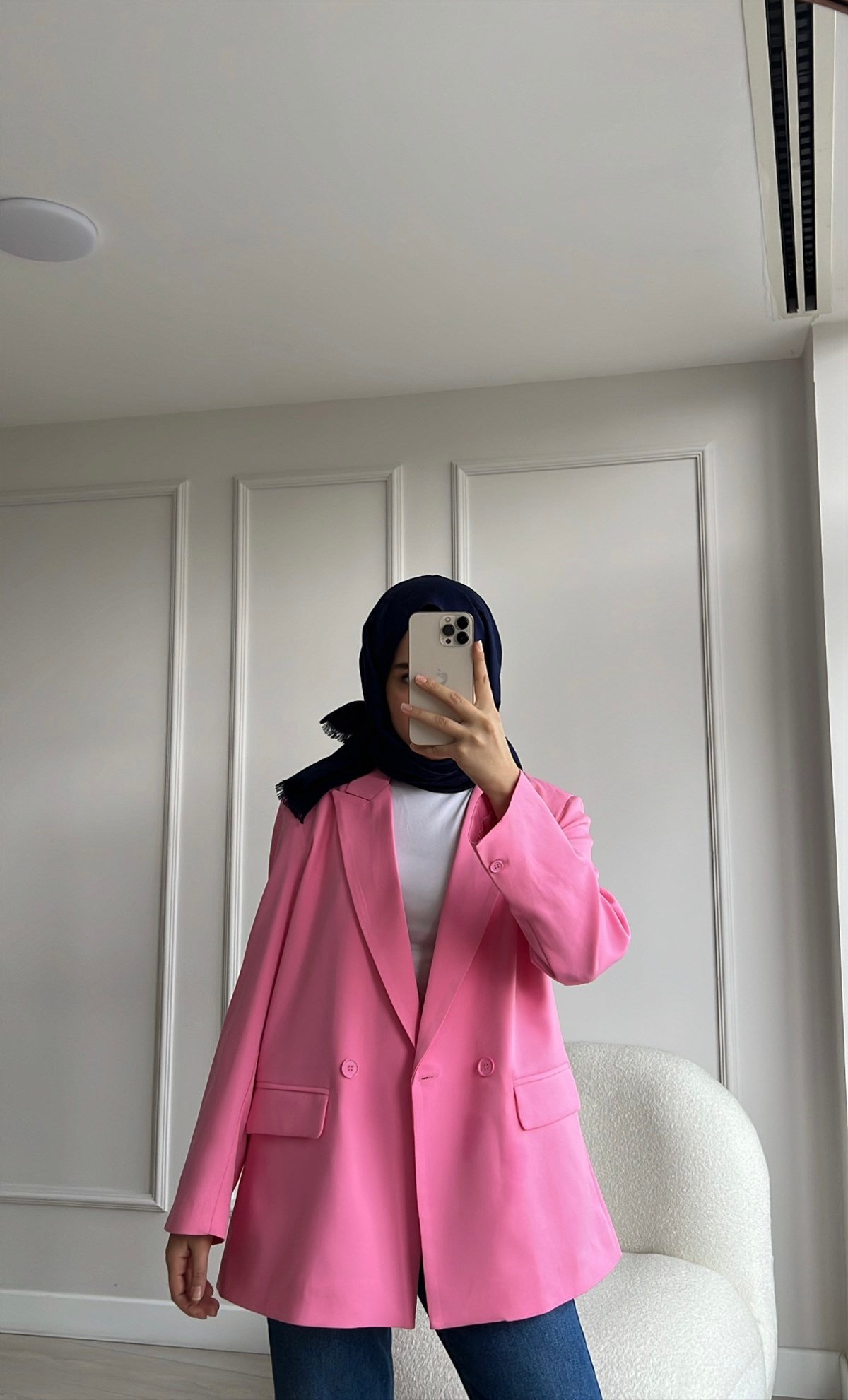 Tek Düğmeli Blazer Ceket 